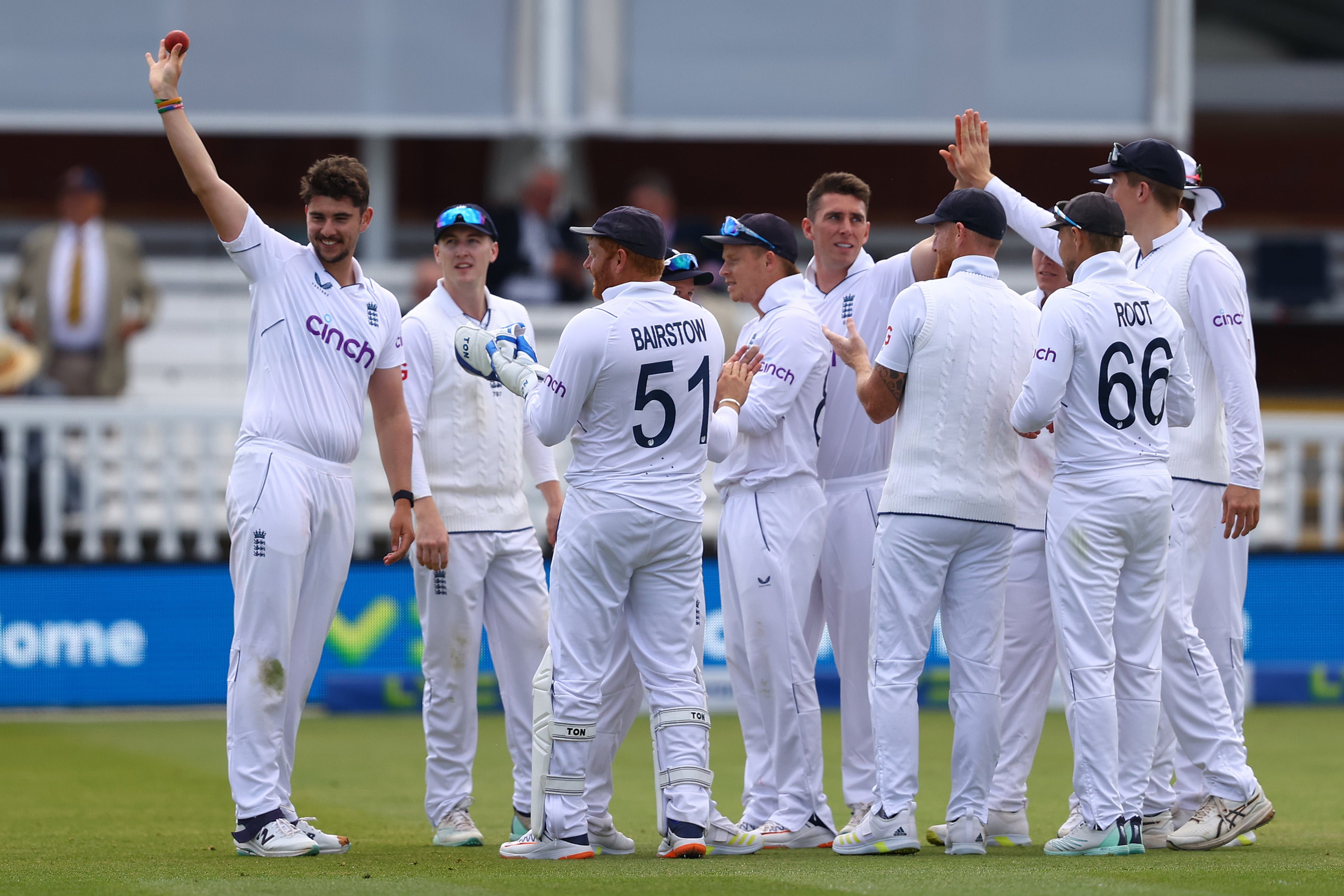 Josh Tongue took five-for on Test debut against Ireland at Lord’s