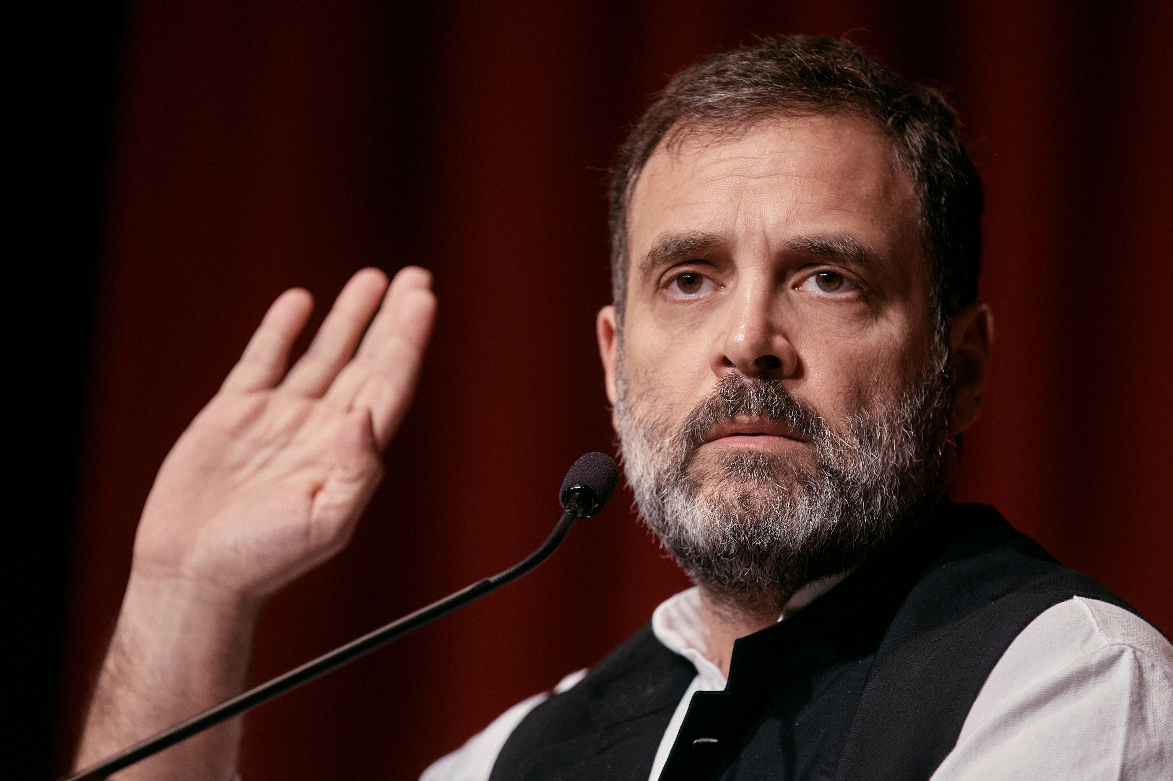 Indian opposition leader Rahul Gandhi calls on US audience to stand up for 'modern India'