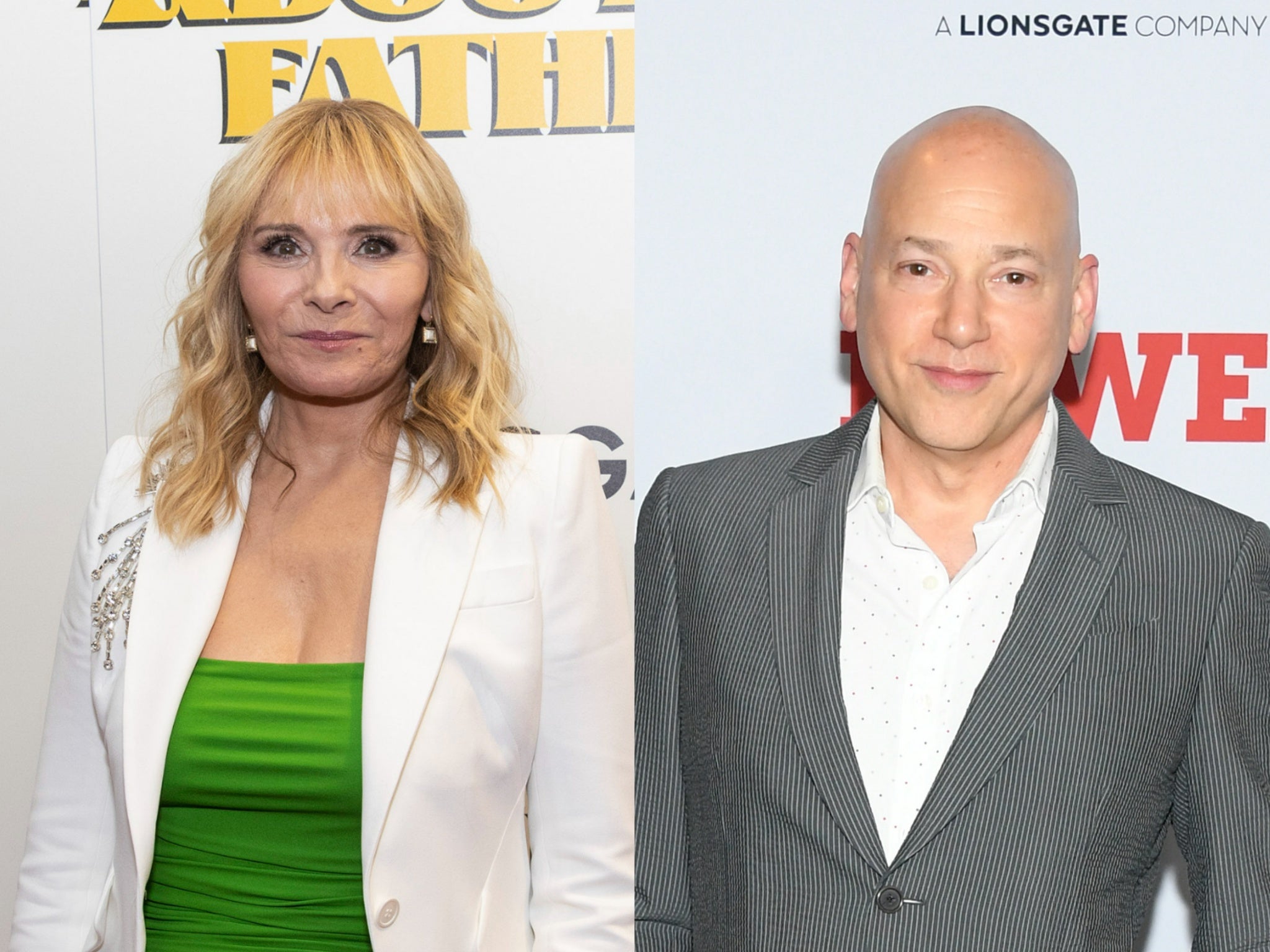 Kim Cattrall and Evan Handler