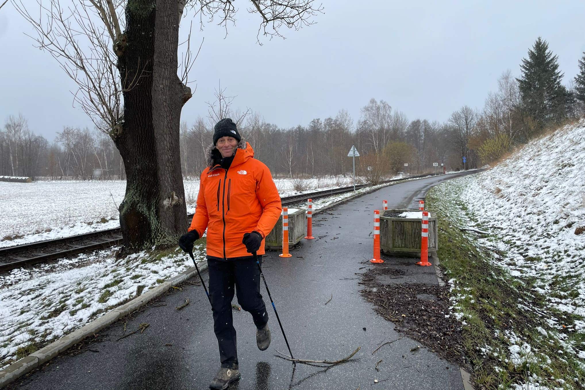 Craig Cohon walked more than 4,000km in 153 days (Walk It Back/PA)