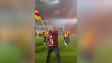 Graeme Souness recreates infamous Galatasaray flag moment that nearly sparked riot in 1996