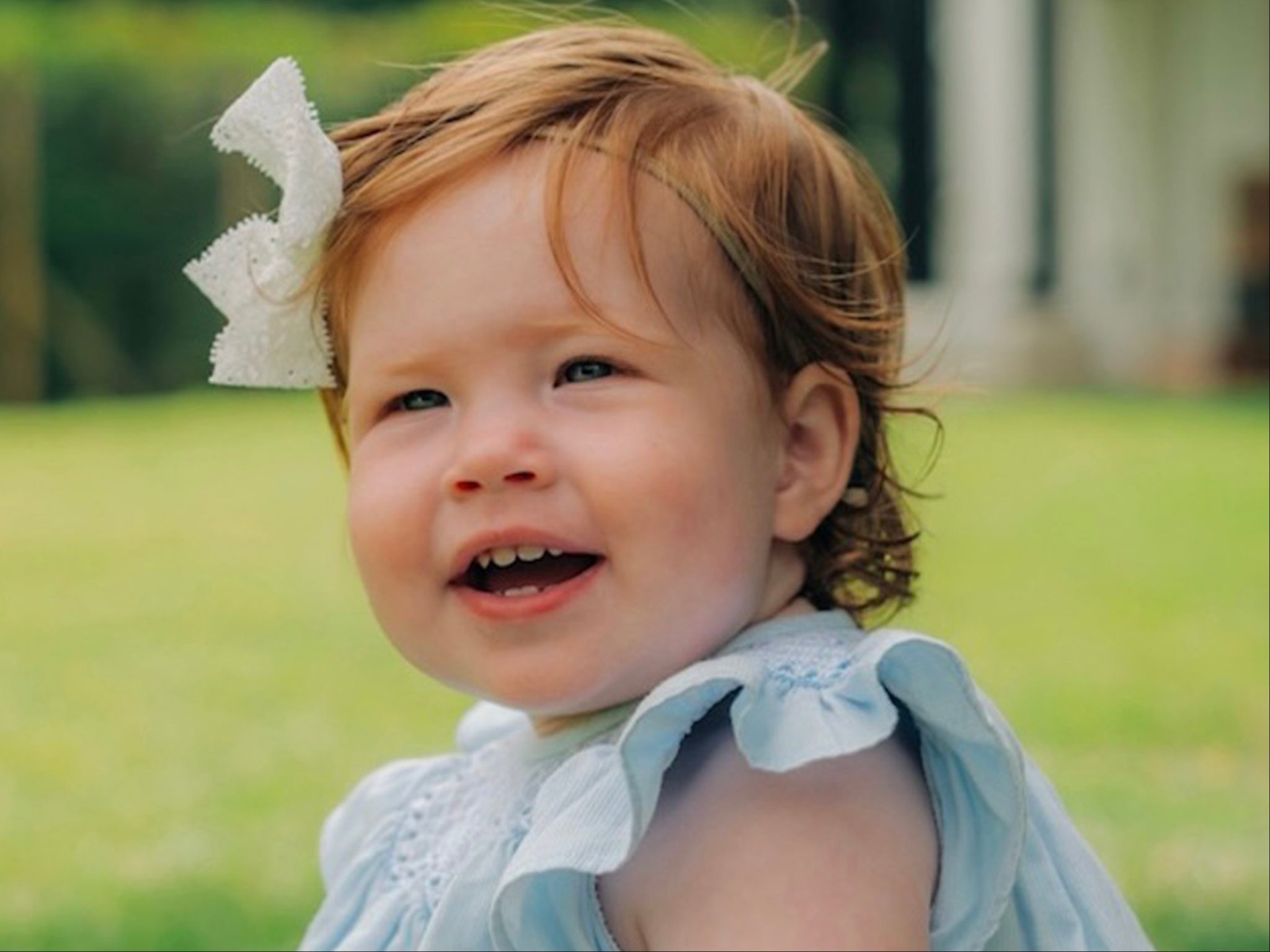 Princess Lilbet has her father’s red hair.