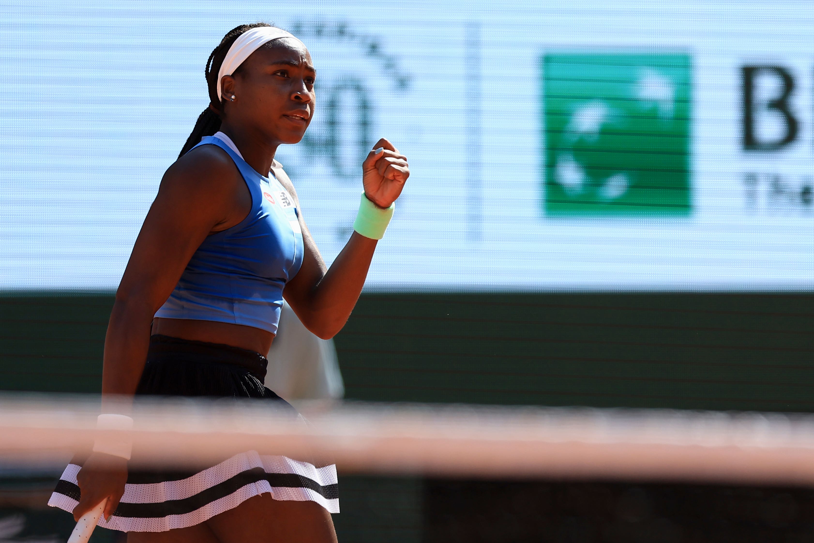 Coco Gauff claimed victory over Anna Karolina Schmiedlova (Aurelien Morissard/AP)