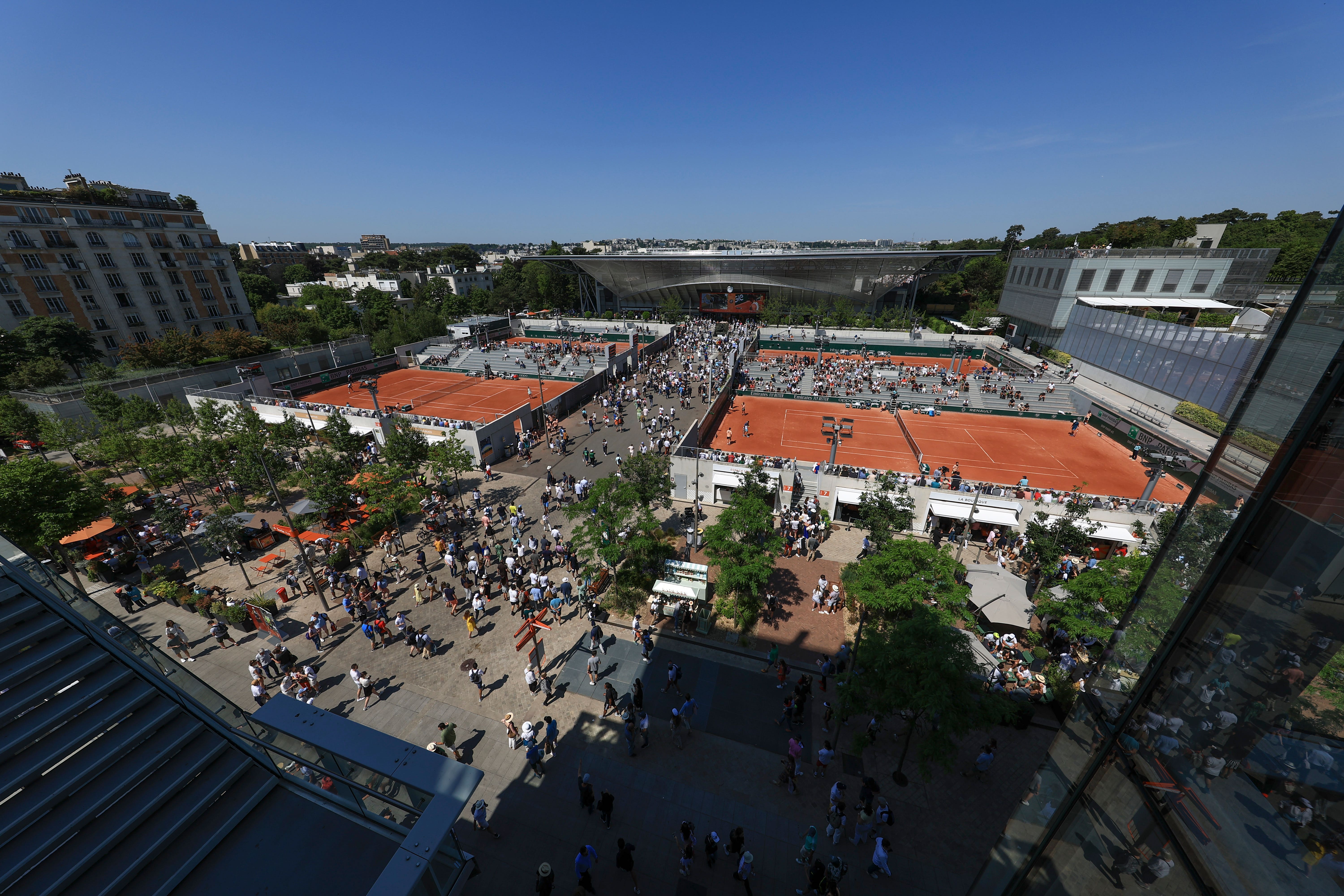 A view of Roland Garros (Aurelien Morissard/AP)