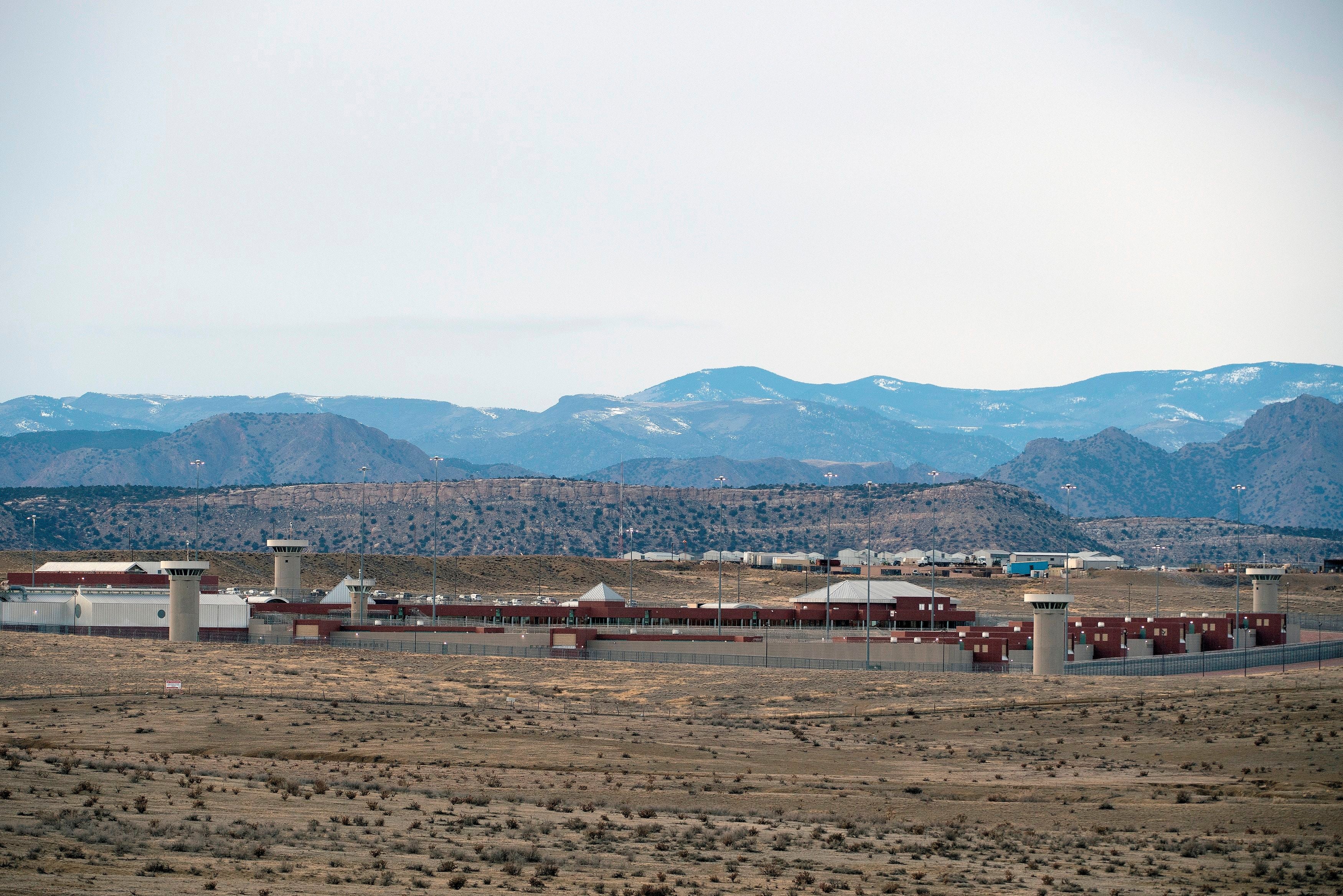 This photo taken on February 13, 2019 shows a view of the United States Penitentiary Administrative Maximum Facility, also known as the ADX or "Supermax", in Florence, Colorado.