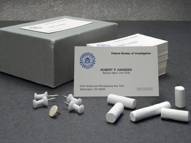 Robert Hanssen’s FBI business cards