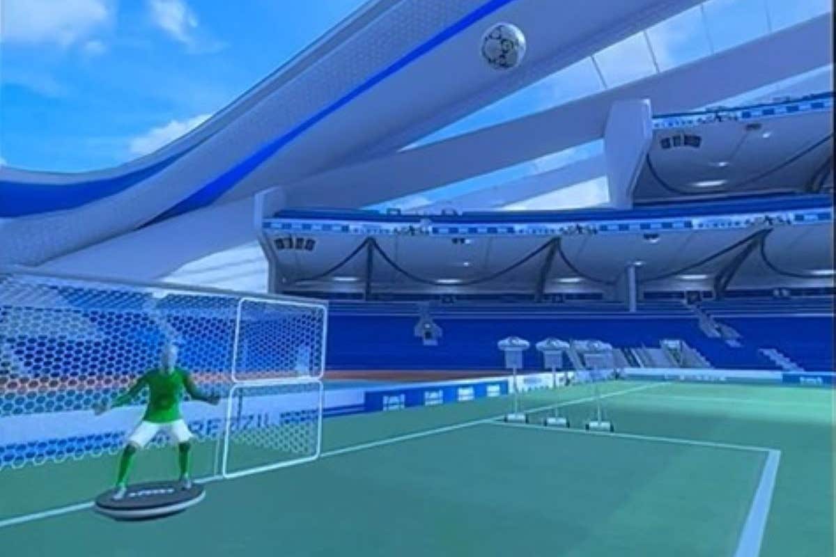 VR could be the answer to improving heading ability at a time when practising the skill is restricted in the real world (Handout from Manchester Metropolitan University Institute of Sport/PA)