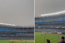 Canadian wildfires cause eerie haze over Yankee Stadium in New York