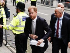 Prince Harry court – live: Duke back in witness box after lashing out at James Hewitt rumours