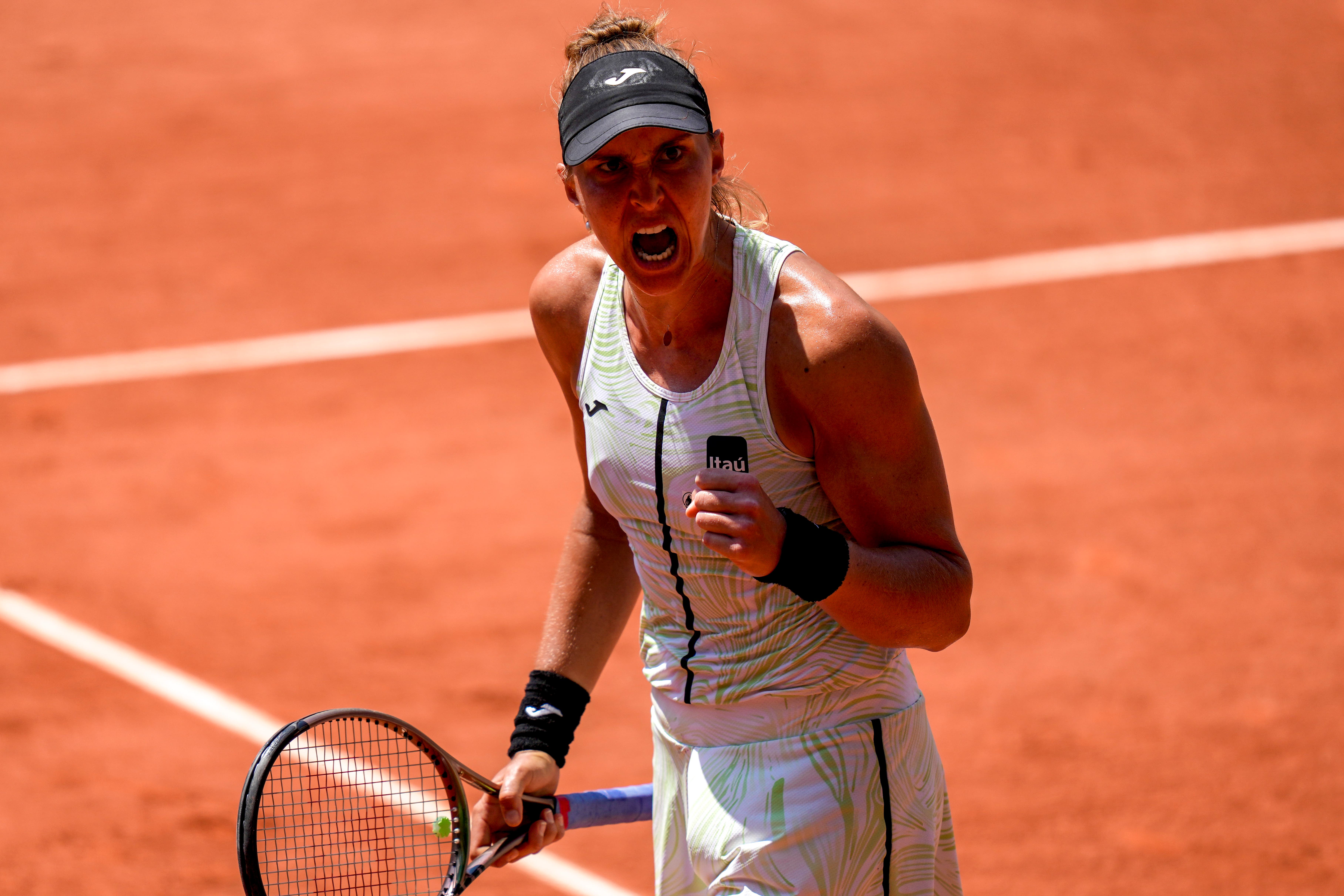 Beatriz Haddad Maia is through to her first grand slam semi-final (Thibault Camus/AP)