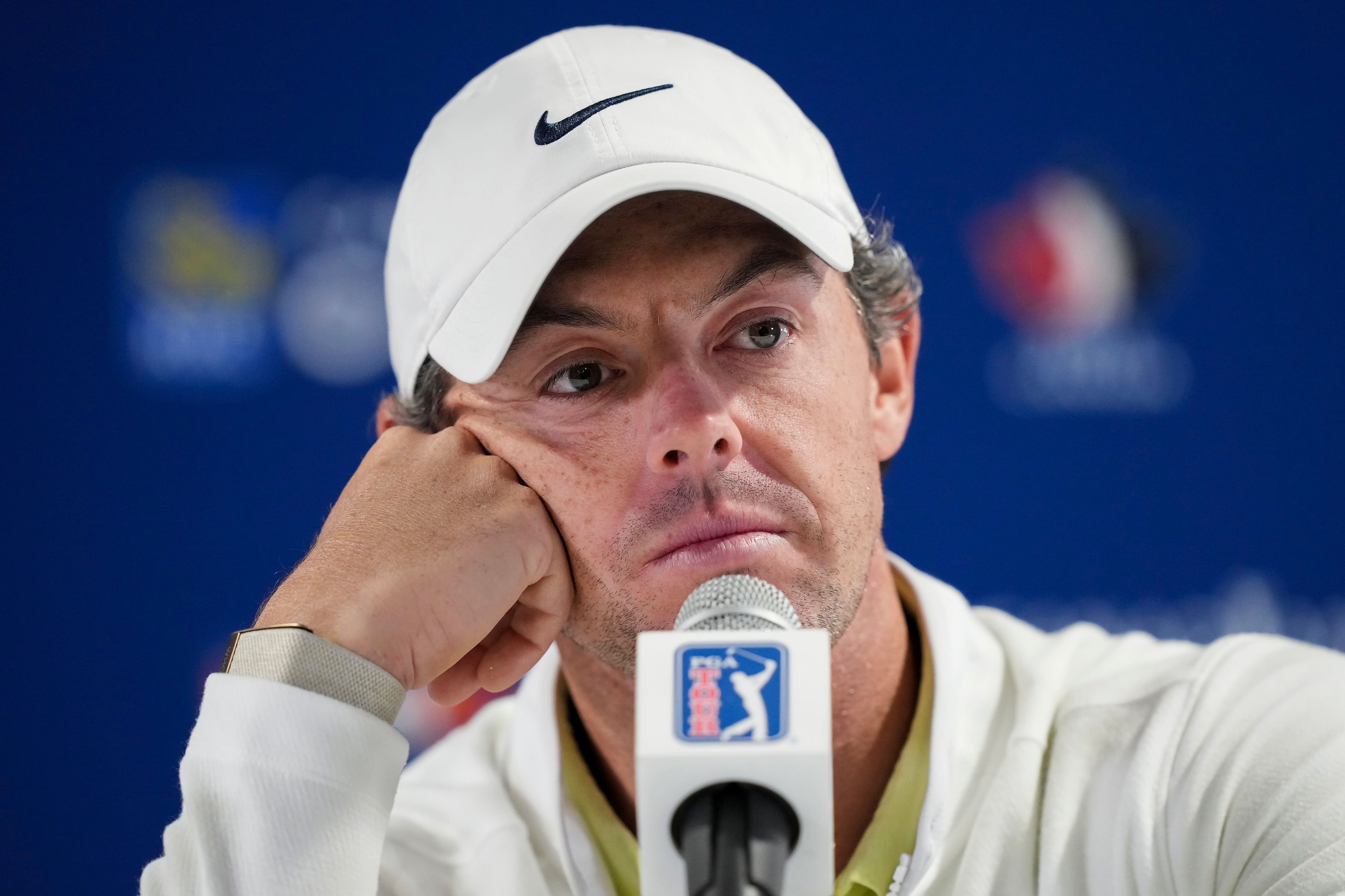 Rory McIlroy speaking at the Canadian Open (Nathan Denette/AP)