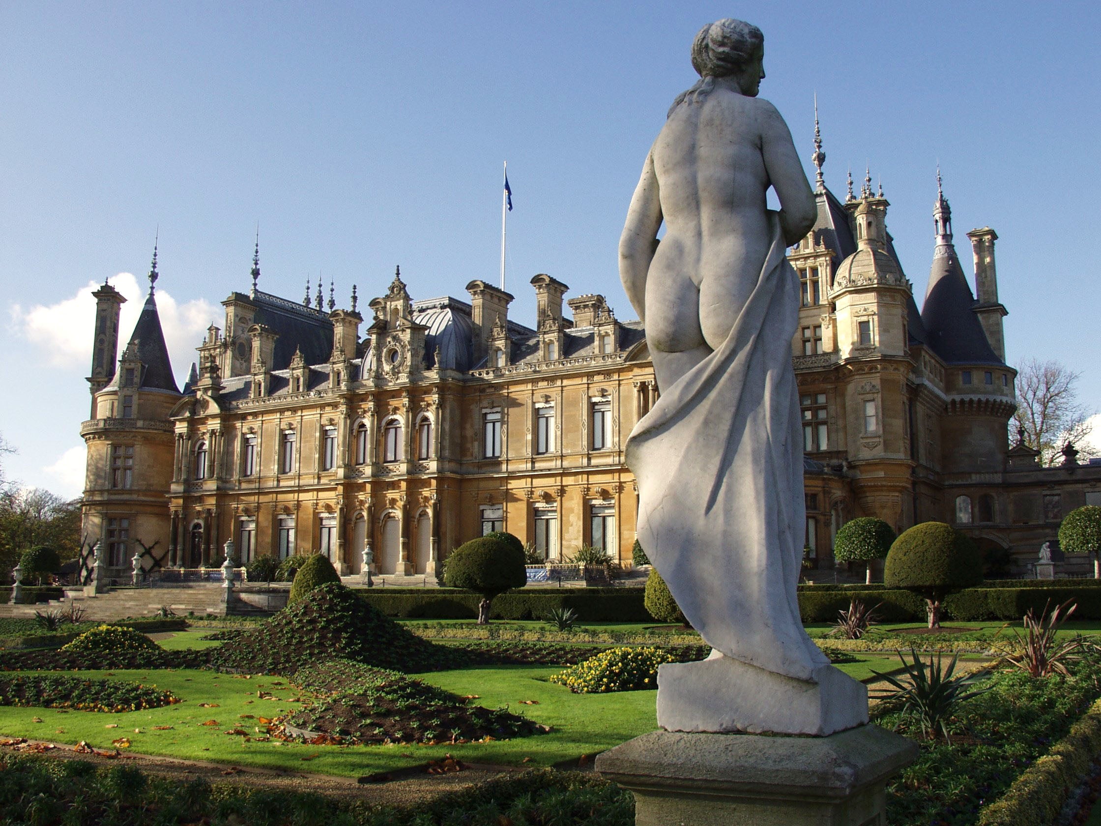 Waddesdon Manor in Buckinghamshire – the Rothschild family’s former country pile – now owned by the National Trust