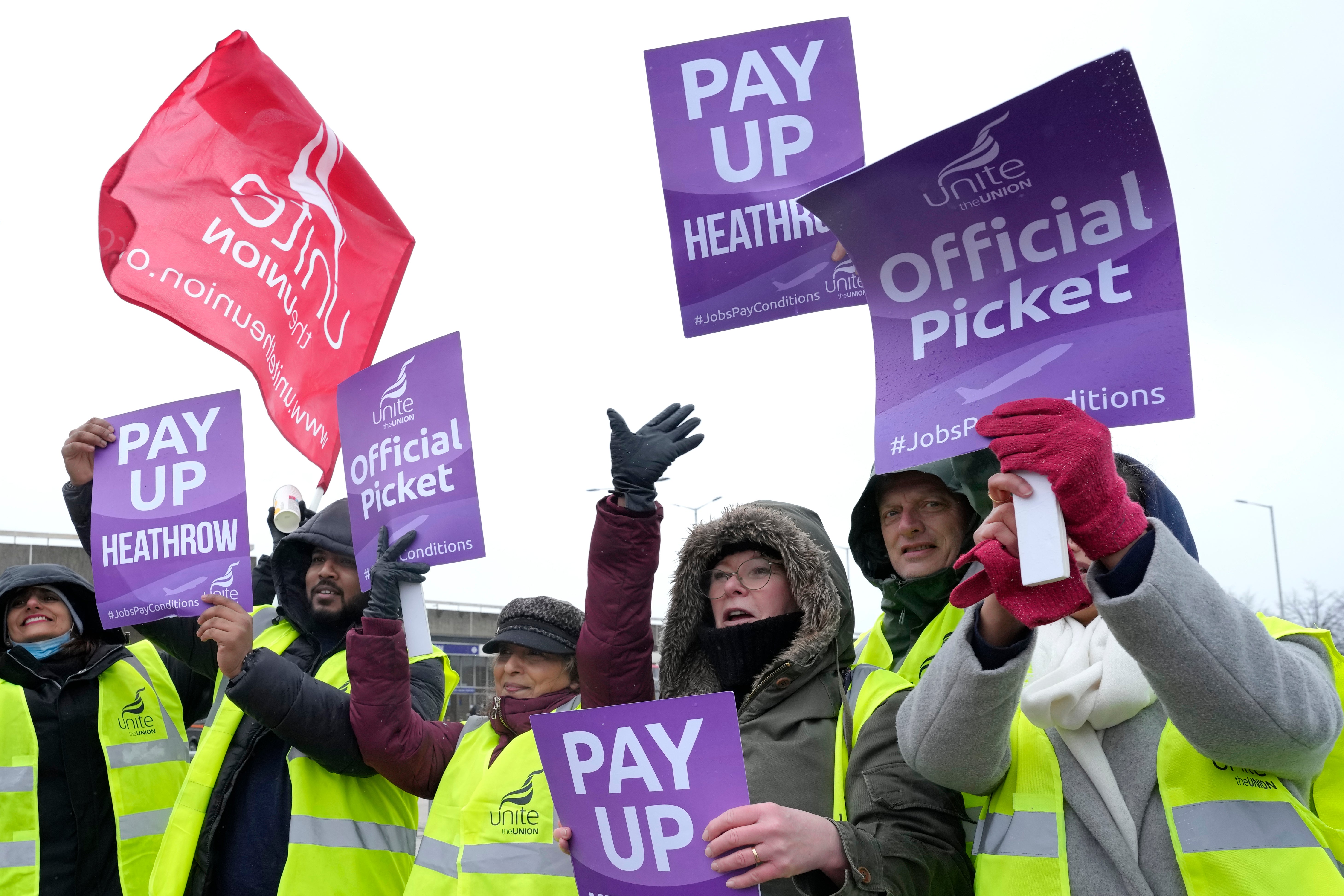 Britain Heathrow Strikes