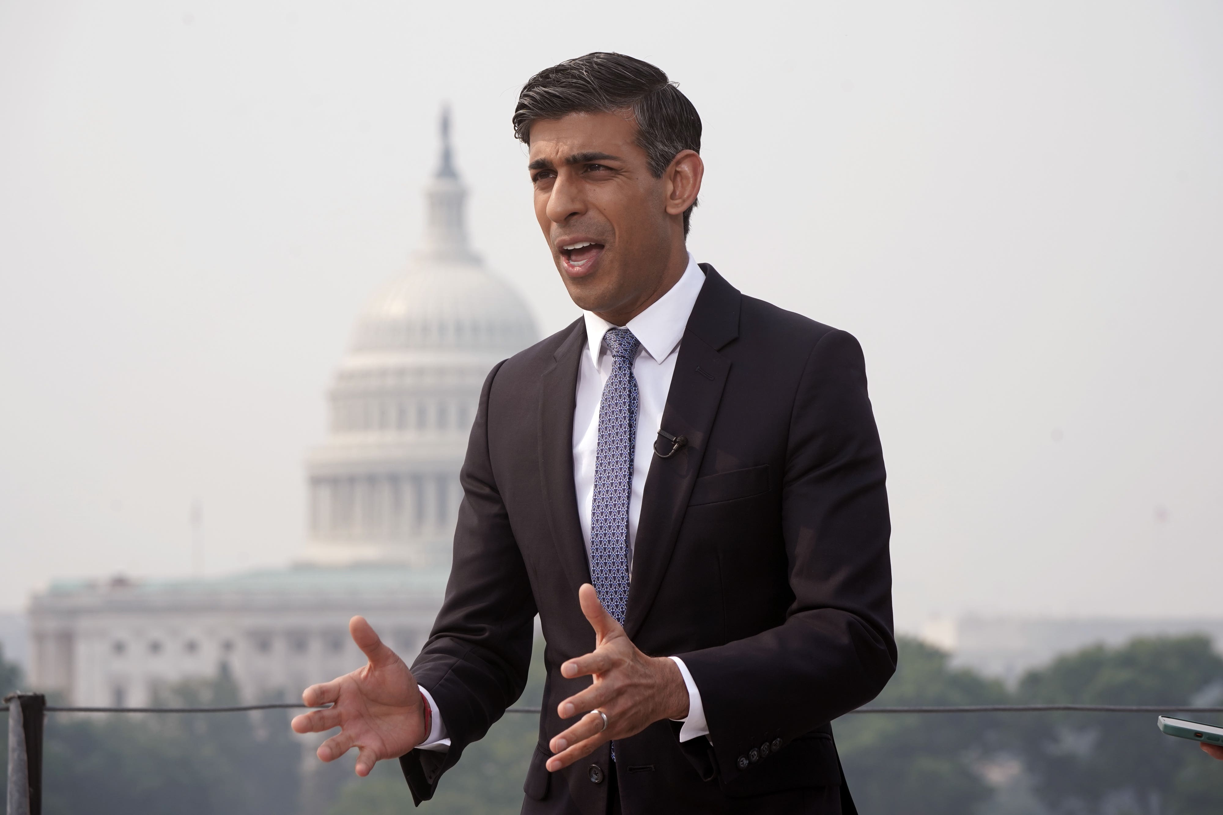 Rishi Sunak is meeting US President Joe Biden in Washington DC (Niall Carson/PA)