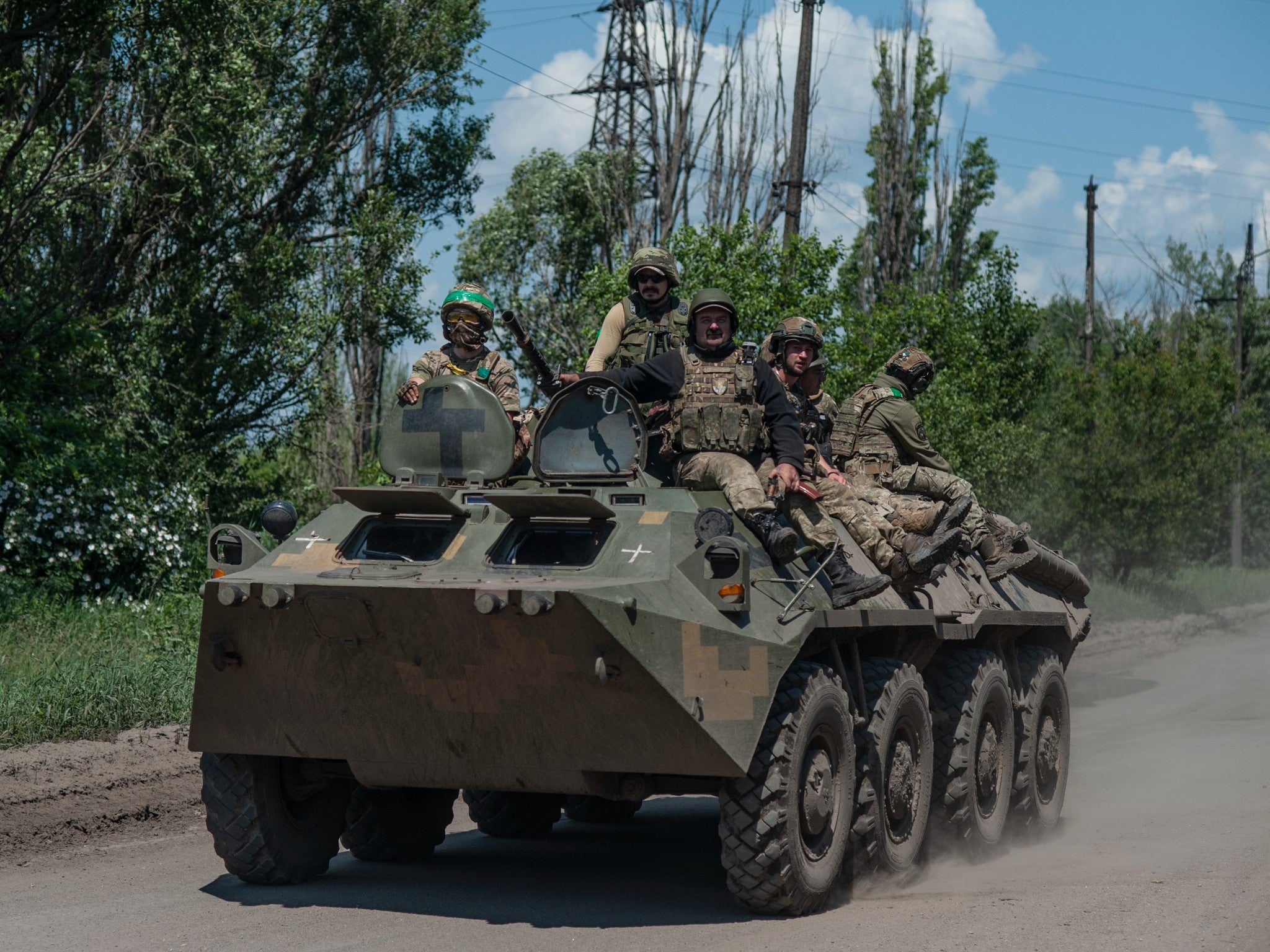 Ukrainian forces in Donetsk