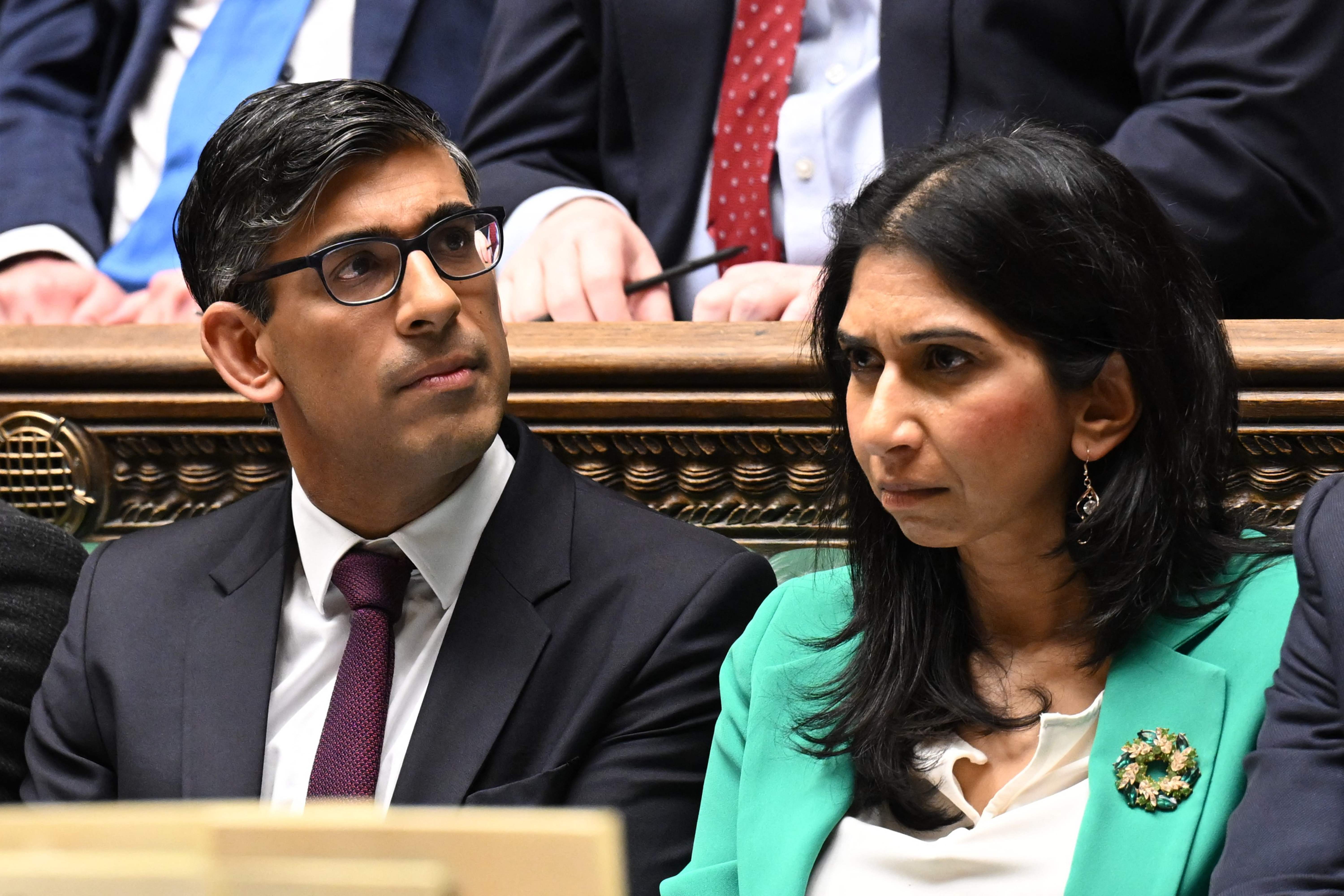 Some Tory MPs want Rishi Sunak to sack home secretary Suella Braverman