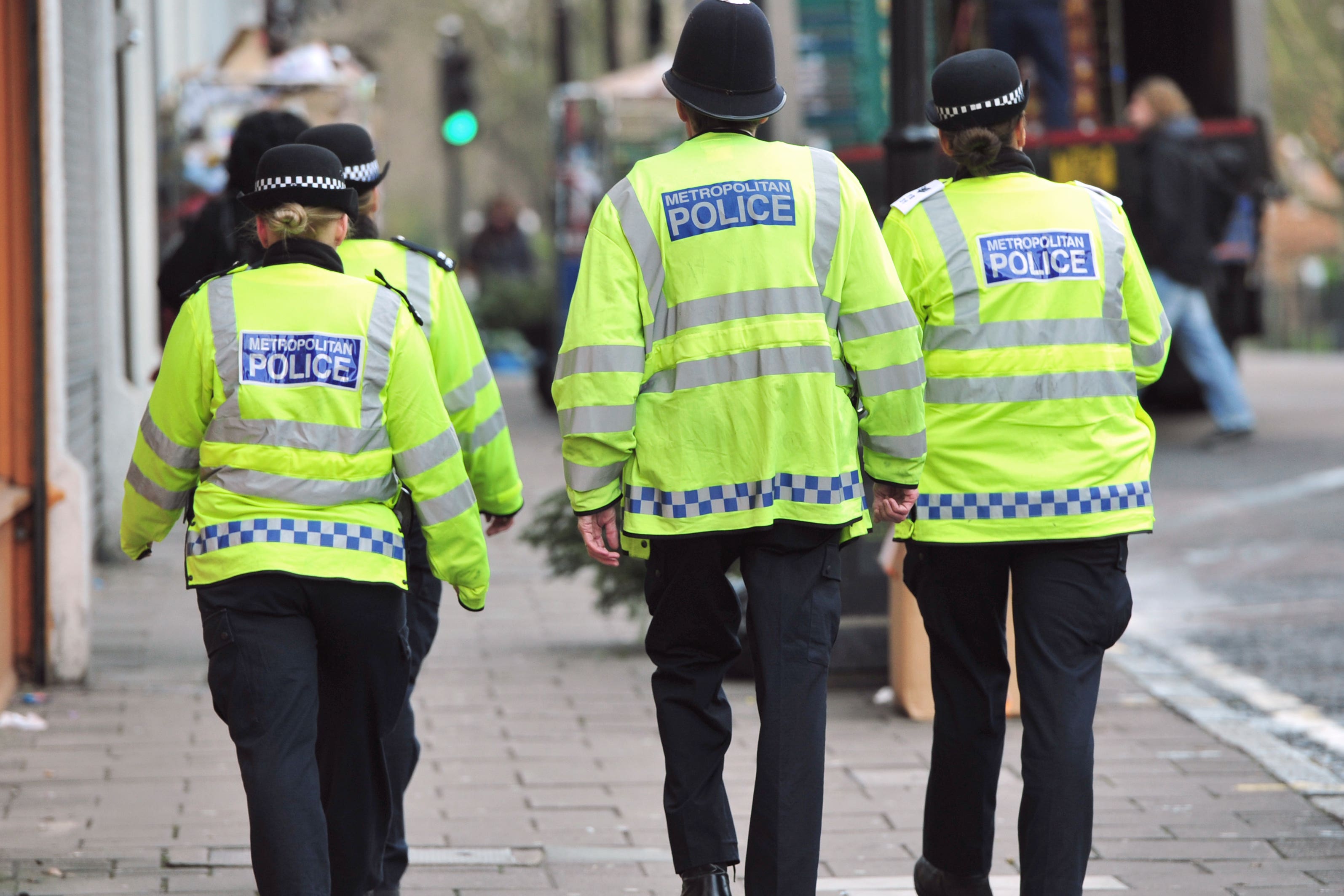 Four Police Officers in Hornsey, London.