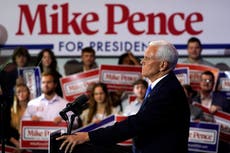 Mike Pence news – live: At CNN town hall Pence says he won’t pardon Jan 6 protesters who called for his death