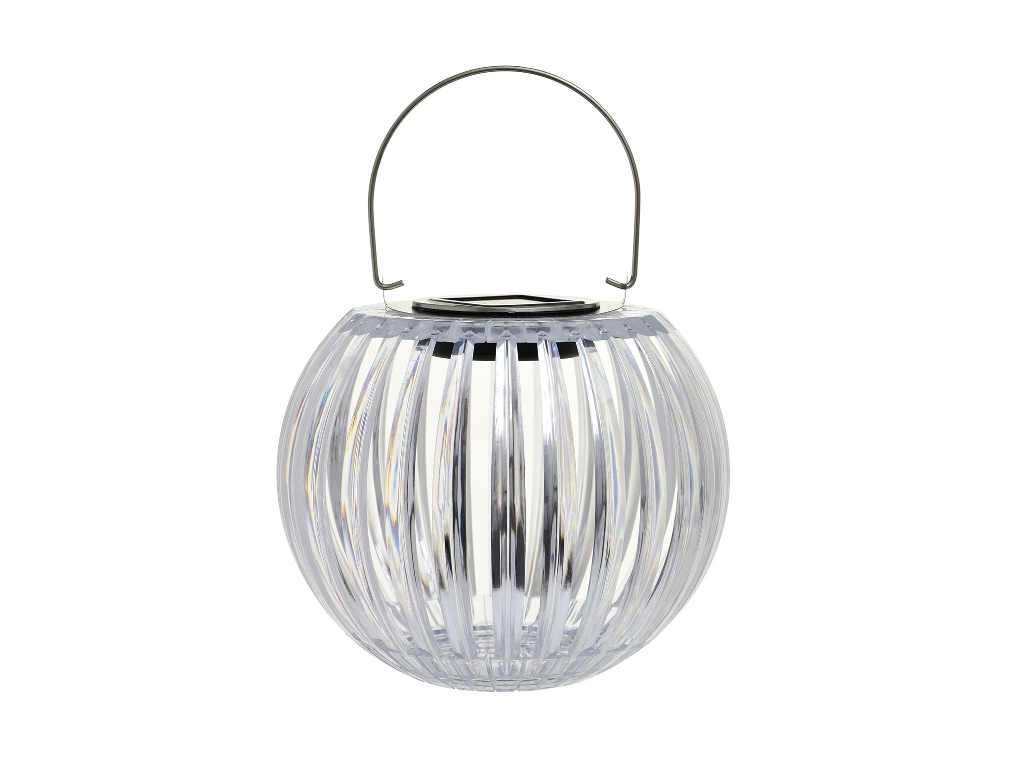 Wilko clear solar ball lantern