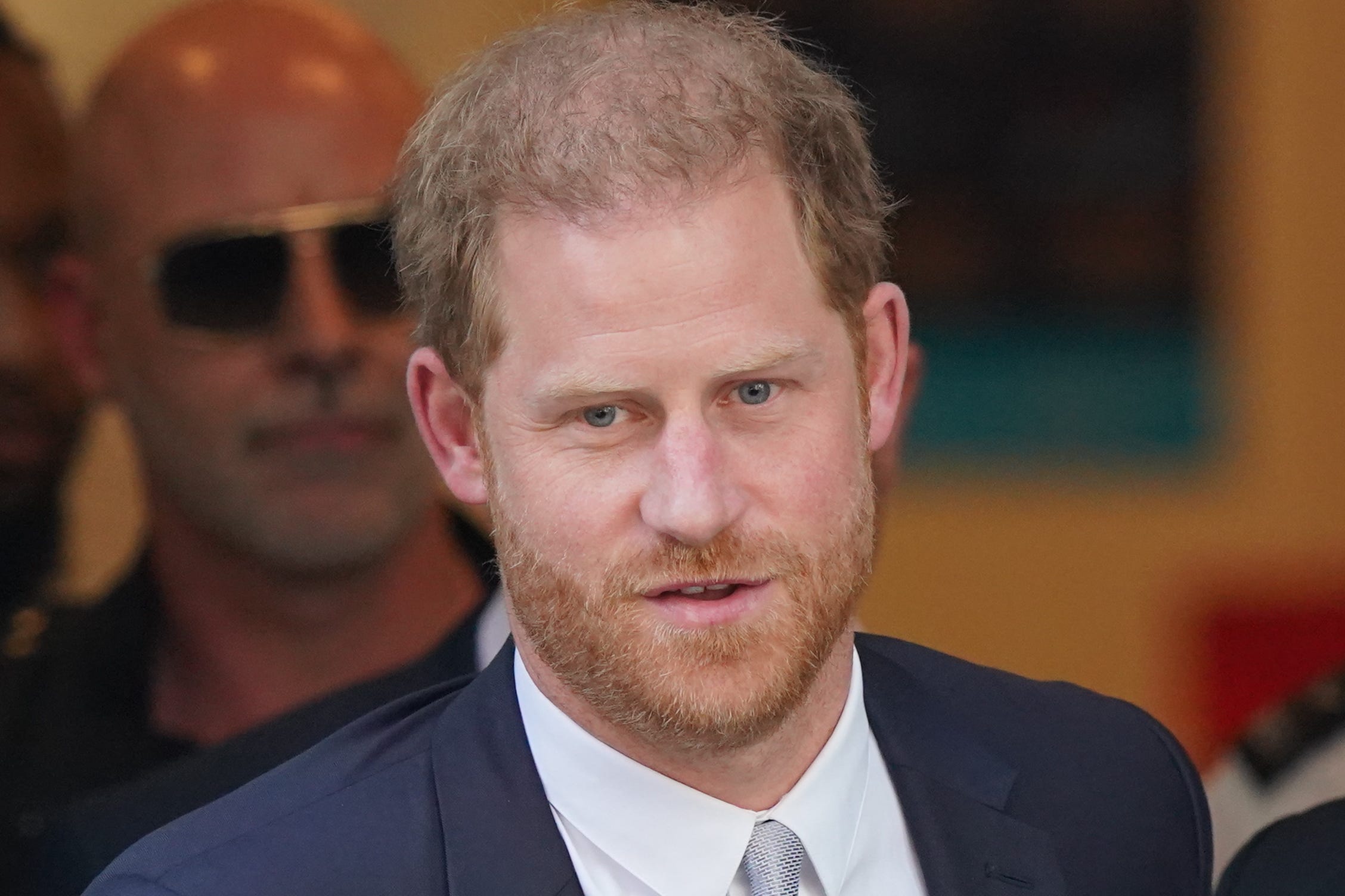 The Duke of Sussex leaving the Rolls Buildings in central London (Jonathan Brady/PA)