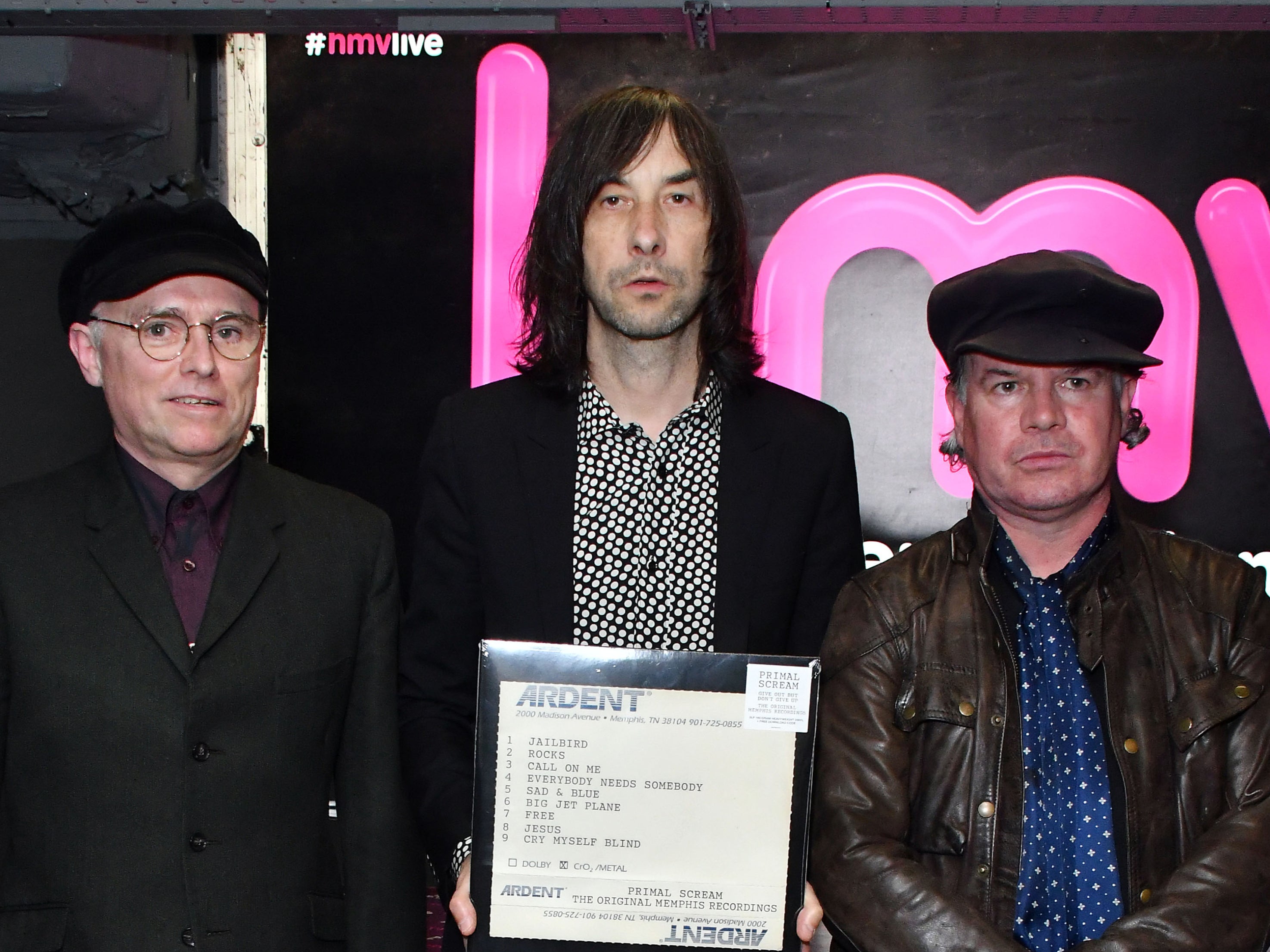 Primal Scream’s Andrew Innes, Bobby Gillespie and Martin Duffy in 2018