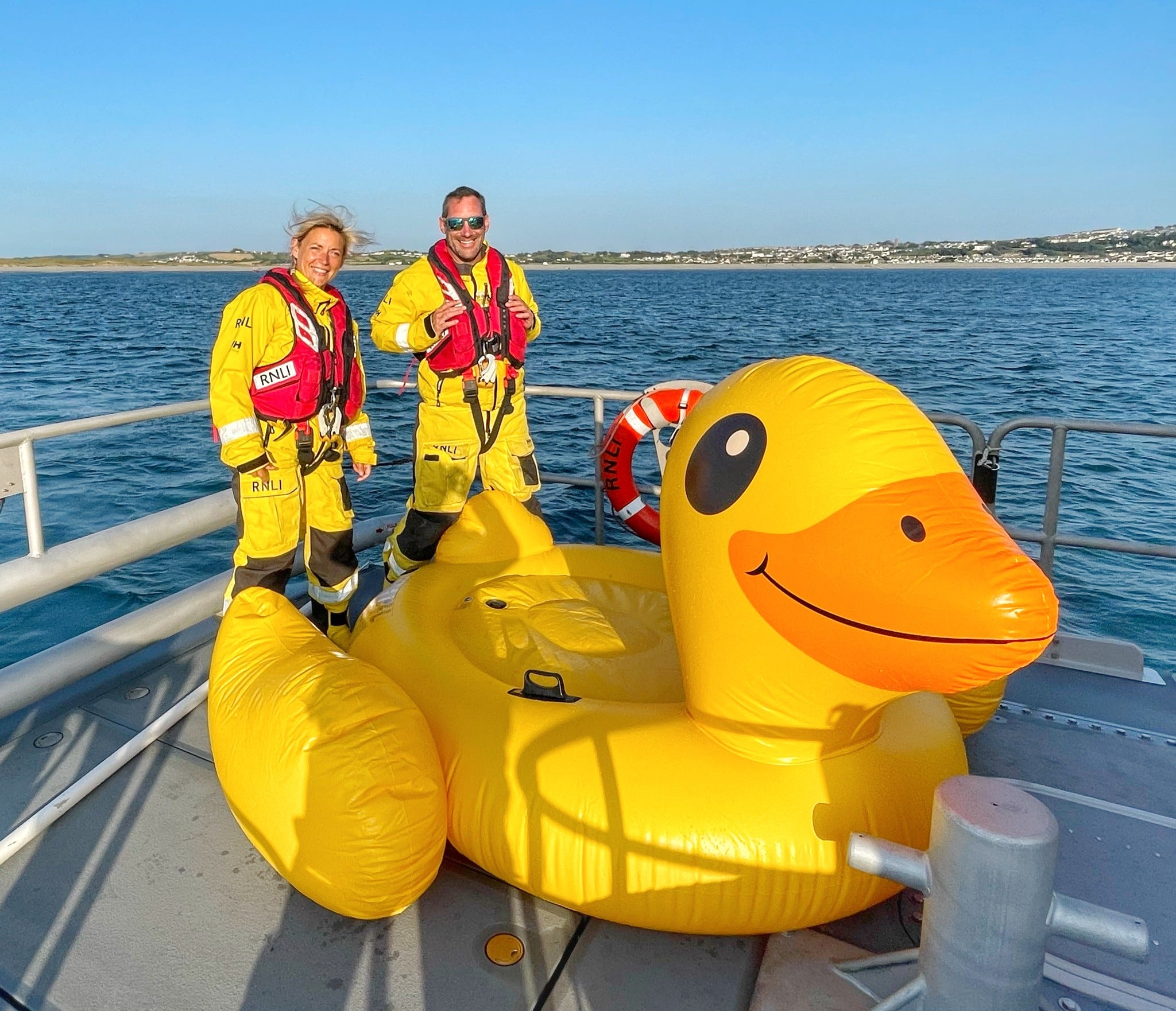 The inflatable has since been commandeered by the RNLI