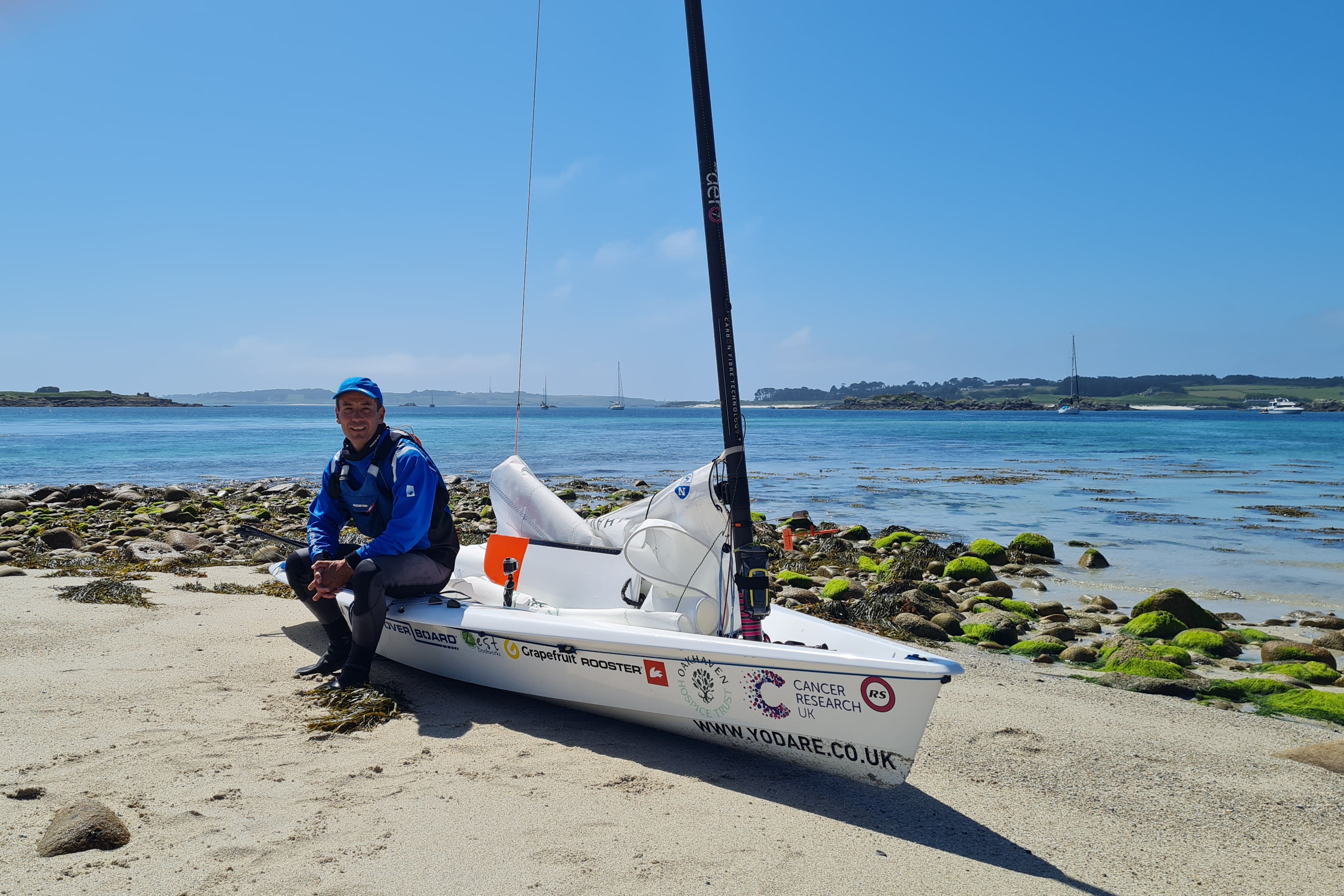 Ken Fowler has successfully sailed around all the islands off the coast of England and Wales (Ken Fowler/PA)