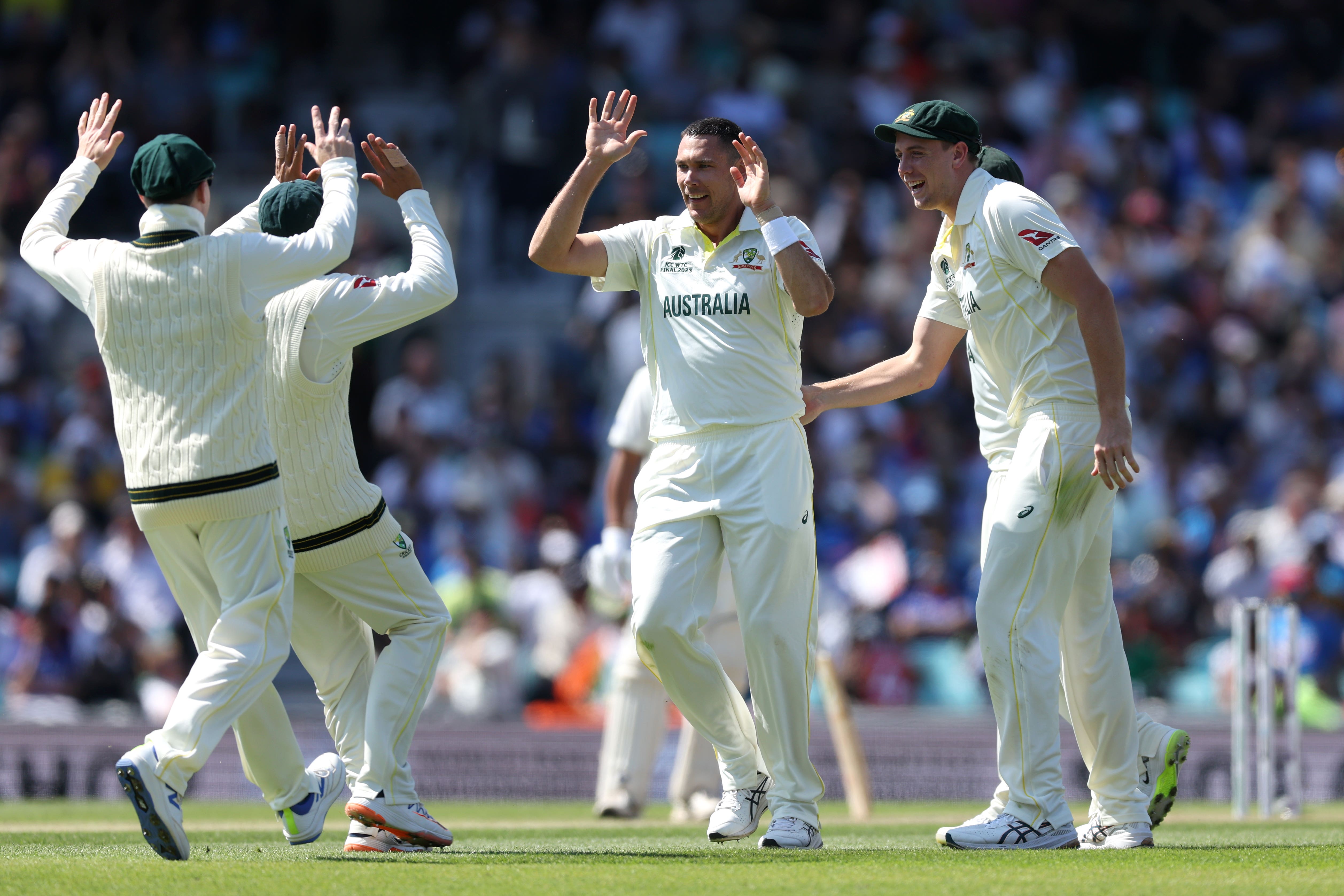 Australia need just five wickets to win (Steven Paston/PA)