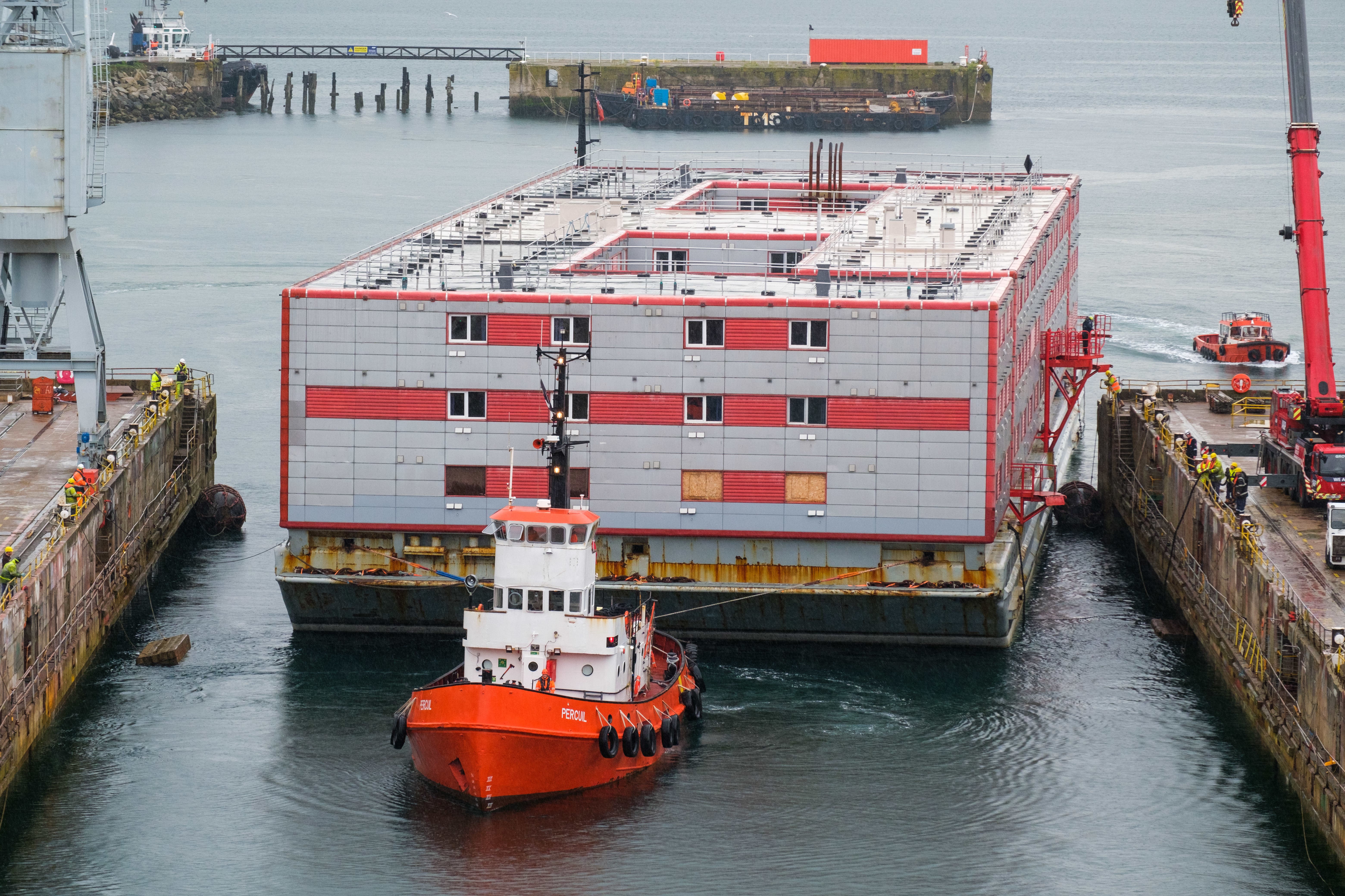 Permission for a Home Office asylum seeker accommodation barge in east London has been rejected (Matt Keeble/PA)