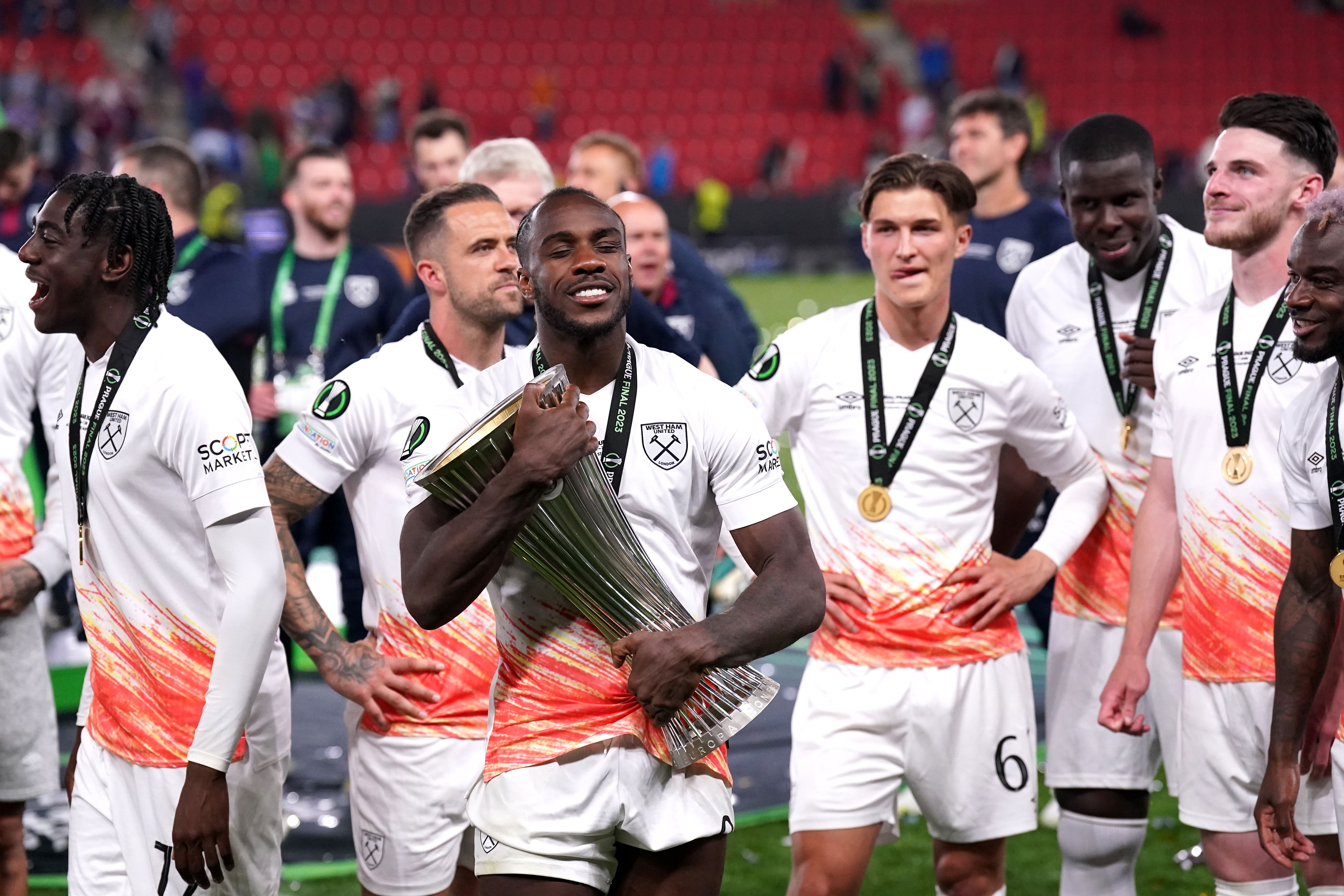 Michail Antonio won the Europa Conference League with West Ham (Tim Goode/PA)