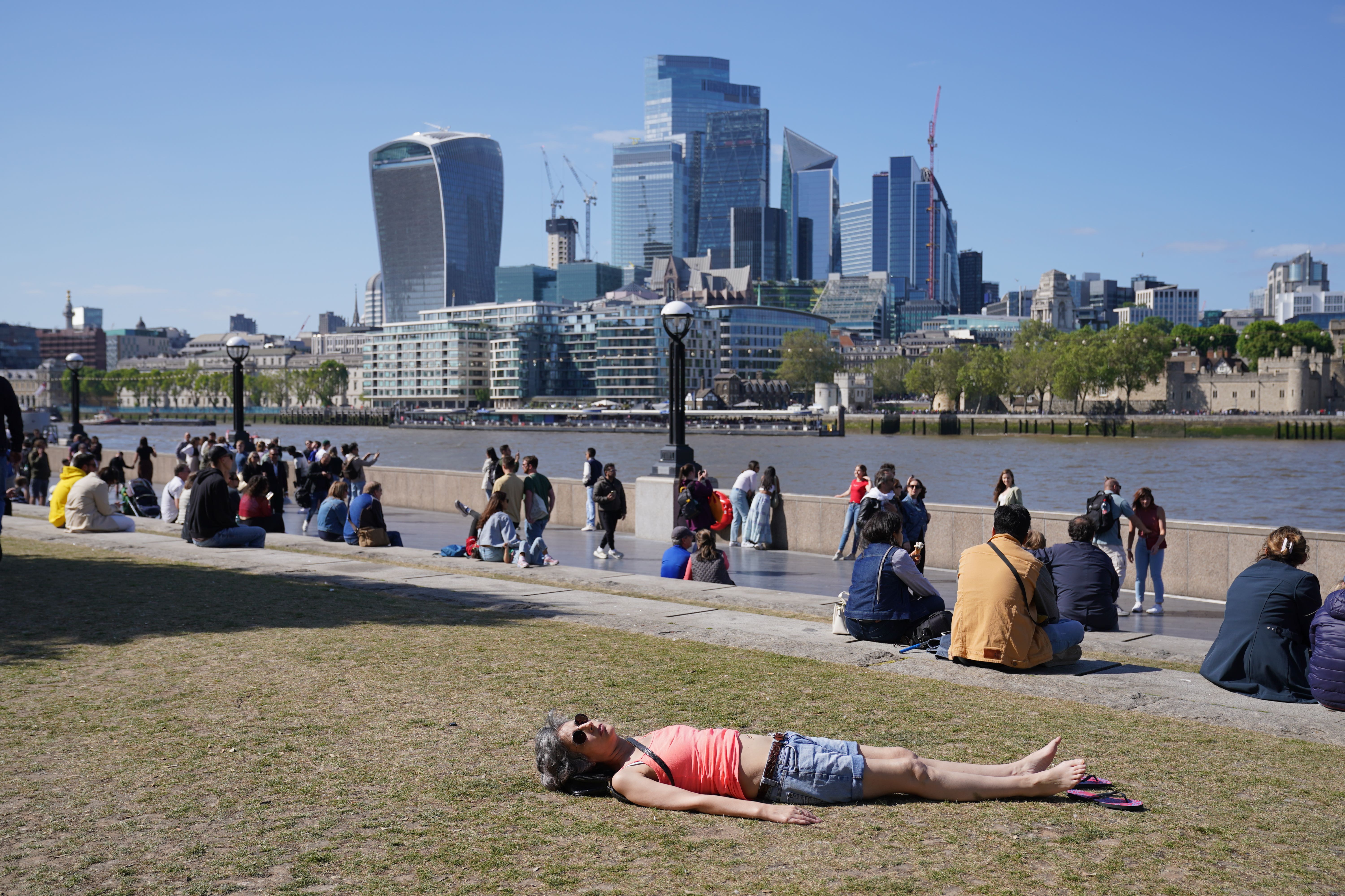 Less than 1mm of rain has fallen in England since May 31 (Lucy North/PA)