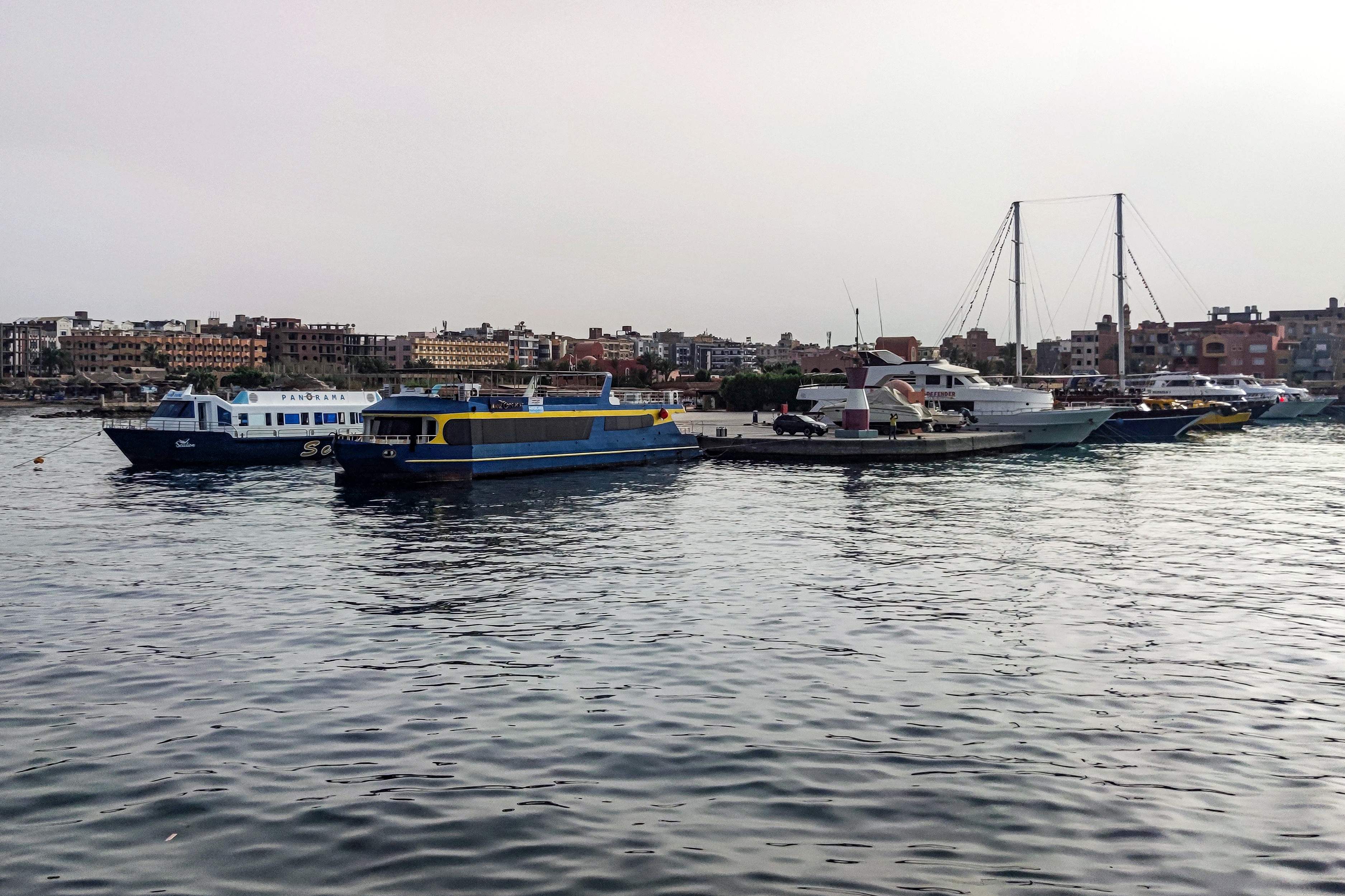 Tourists flock to Hurghada to dive in its sparkling blue sea