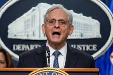 Merrick Garland defends Trump indictment and denies any Biden administration involvement