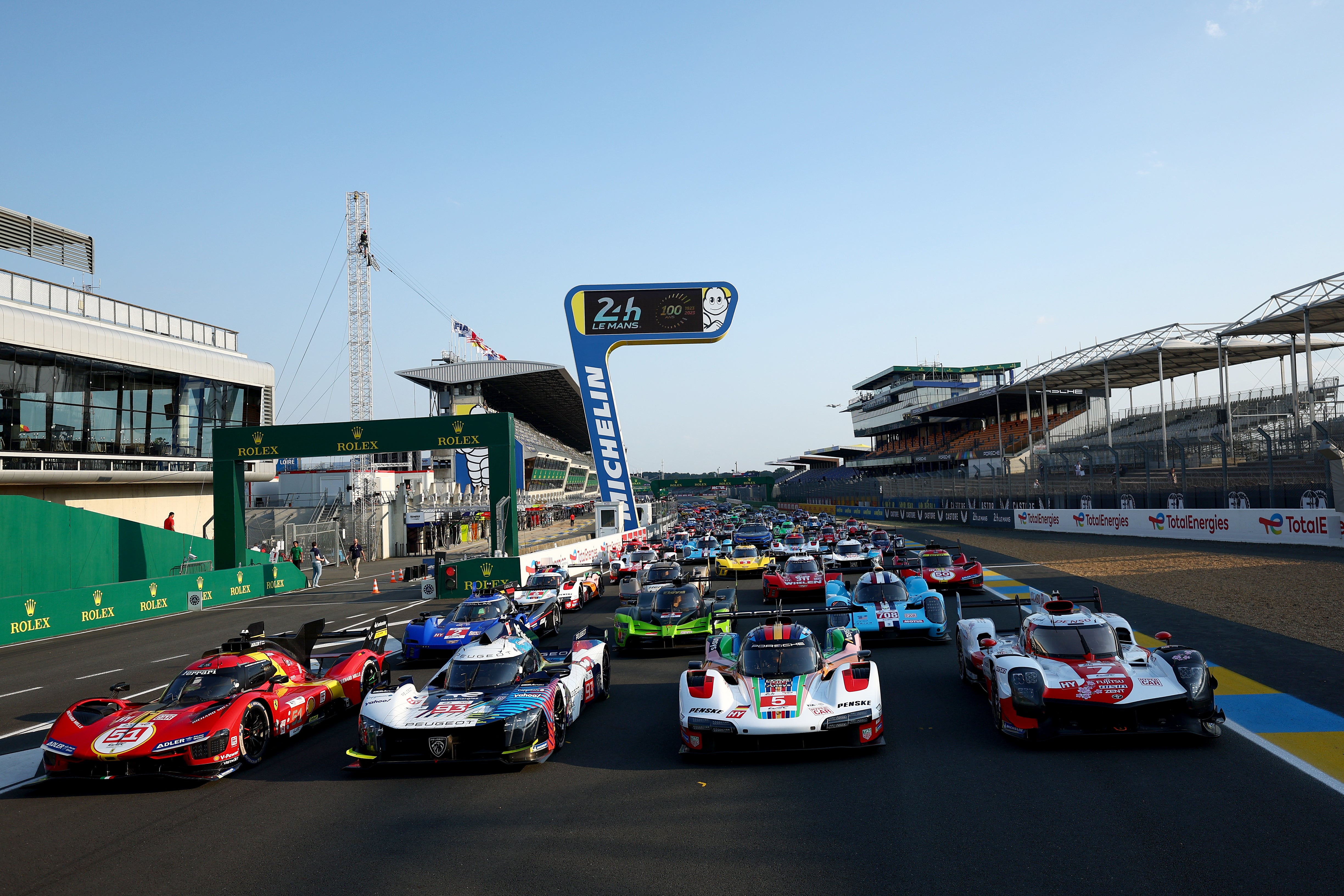 The 24 hours of Le Mans starts at 3pm (BST) on Saturday afternoon