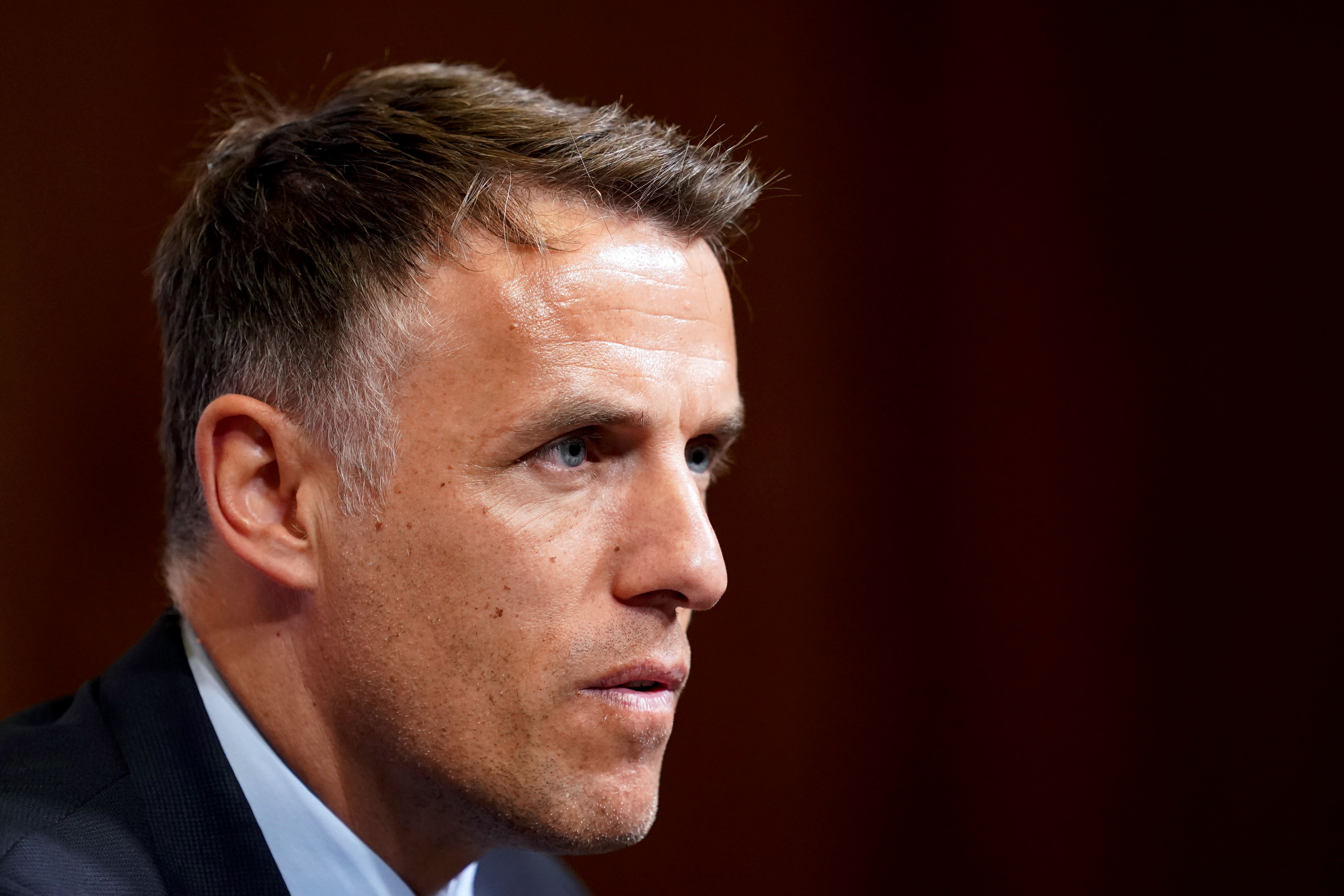 Phil Neville has joined the backroom staff of Canada’s national team (John Walton/PA)