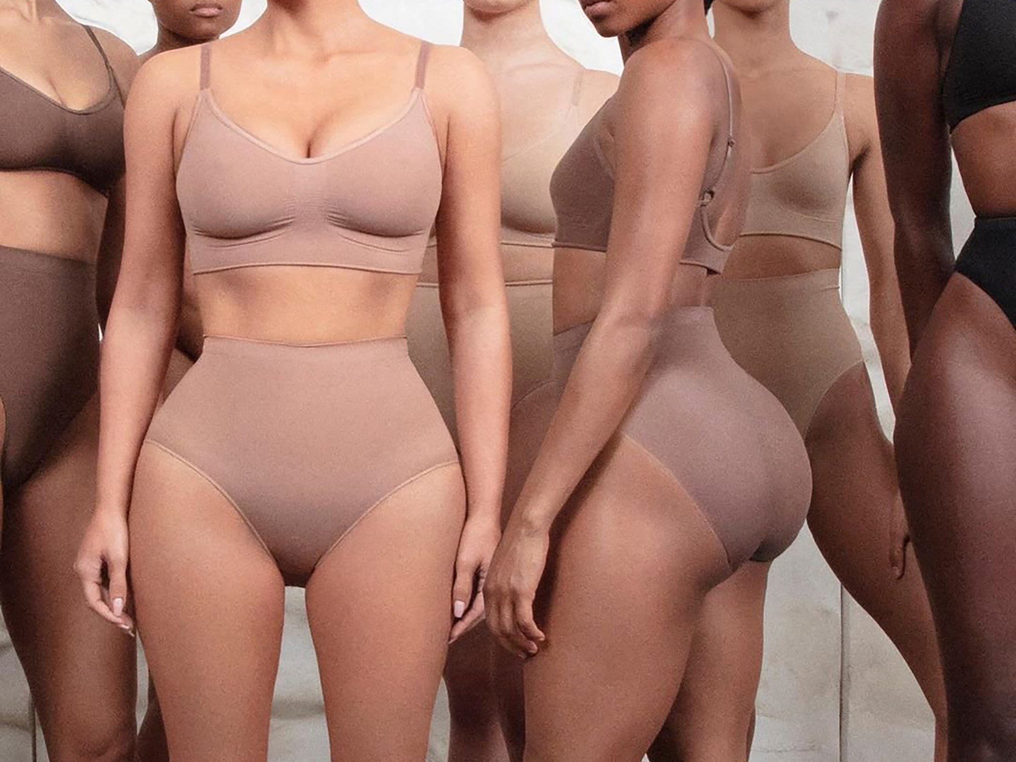 Shapewear products are not only promoted as stomach-smoothing fixes, but for anyone who wants a narrow waist or their figure to resemble a contoured, Kardashian-style hourglass