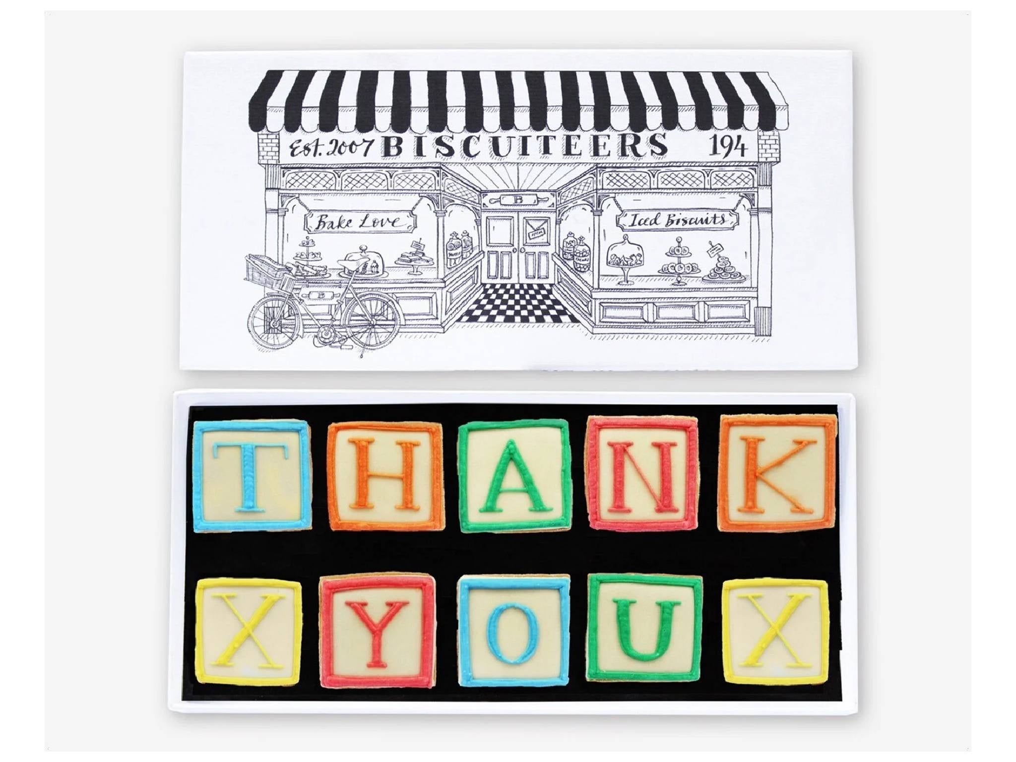 Biscuiteers thank you biscuits