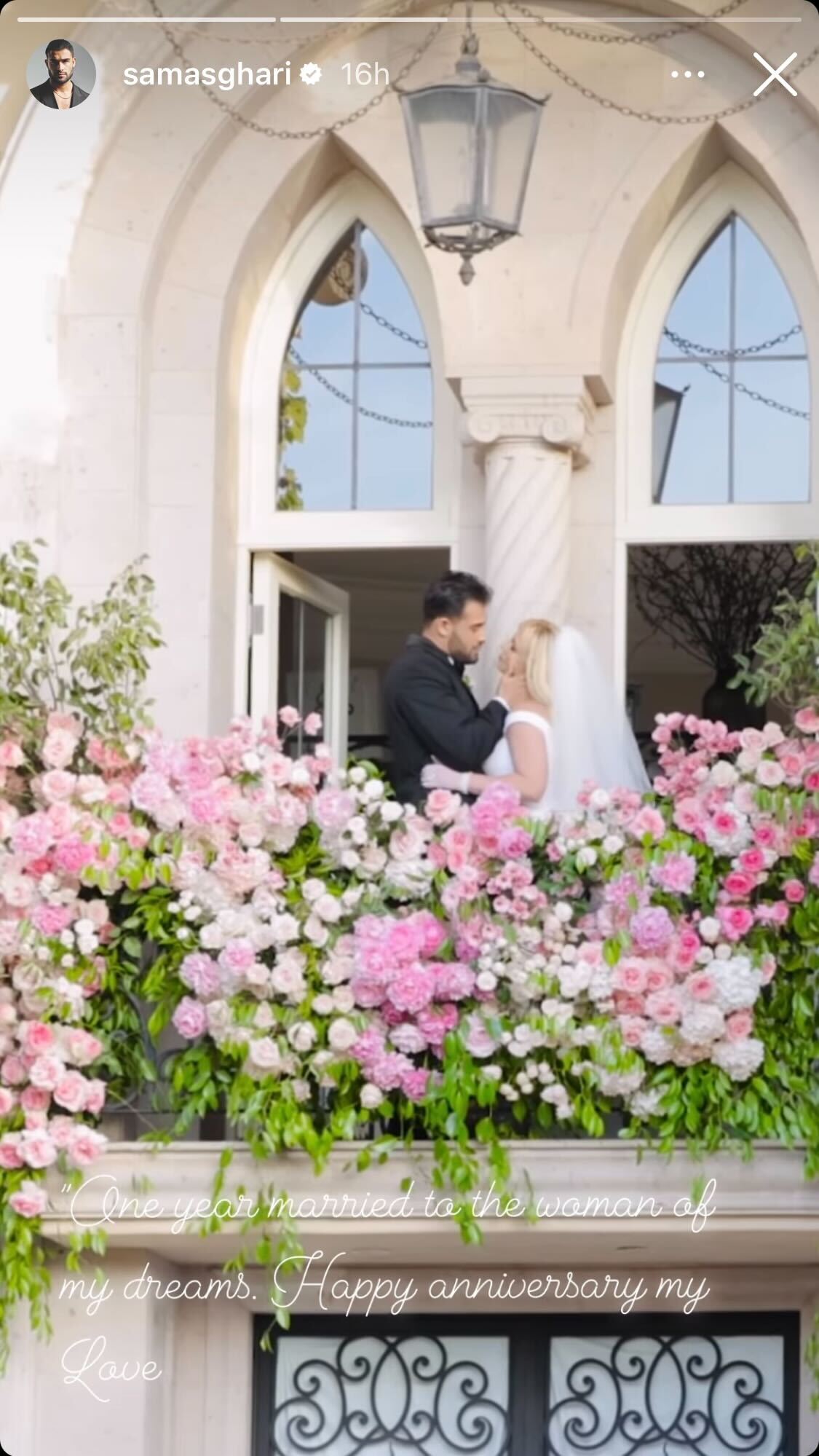 Sam Asghari shared clips from his and Britney Spears’ wedding last year