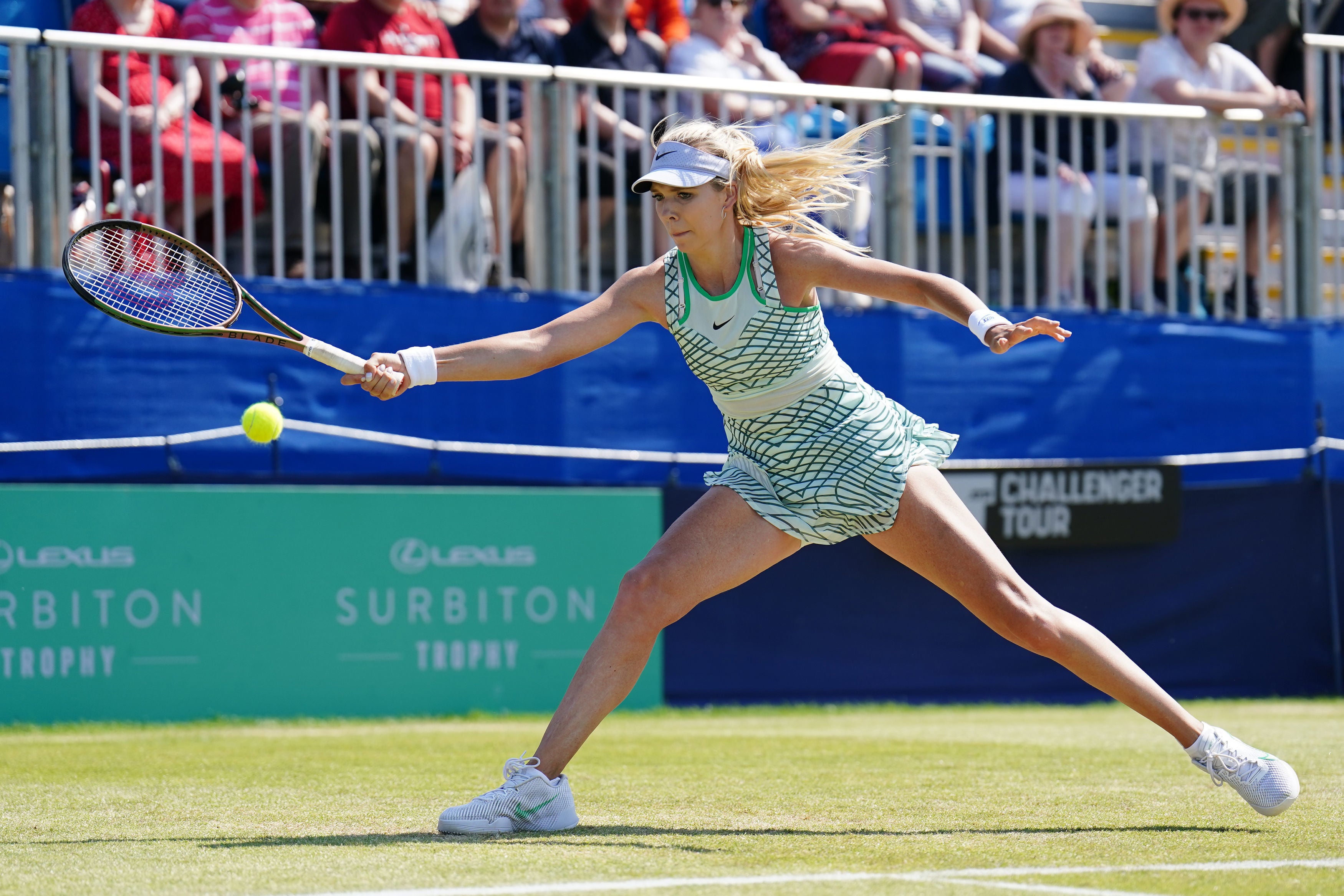 KAtie Boulter was unable to join her fellow Brit in the Surbiton Trophy final