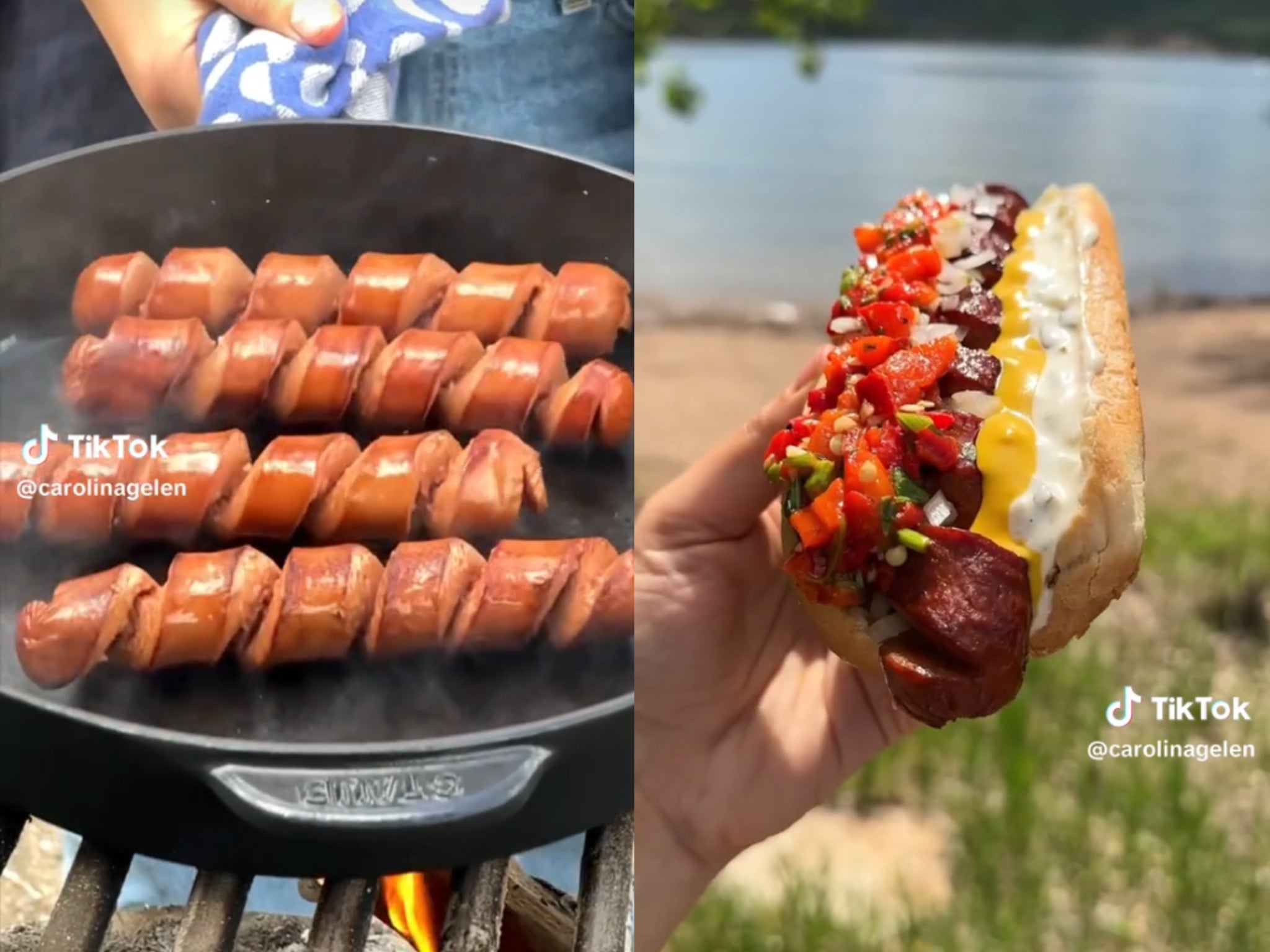 TikToker Caroline Gelen shared her top tip for cooking hot dogs