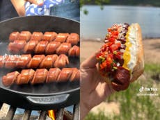 ‘Spiral hotdog’ cooking technique goes viral amid UK heatwave