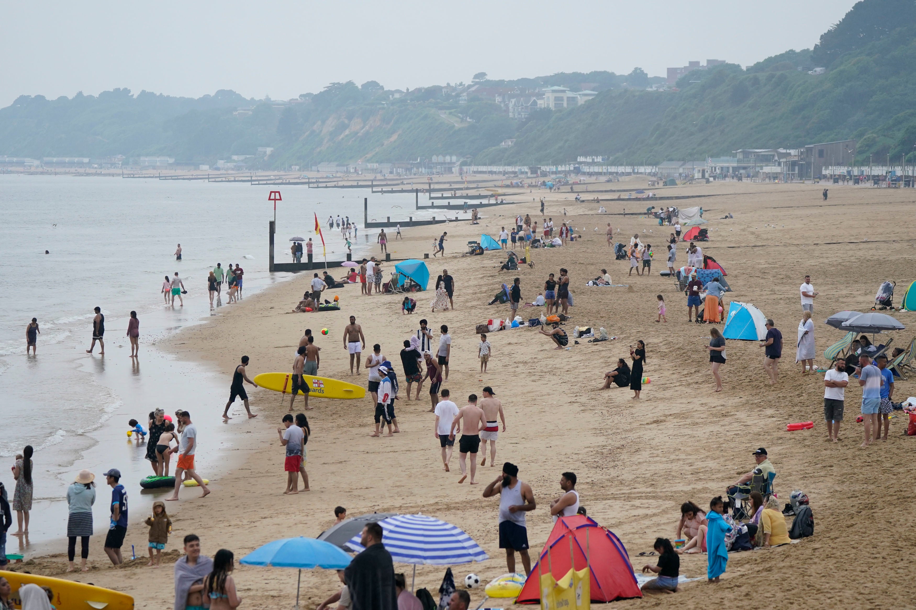 Temperatures are expected to stay hot and humid into the weekend