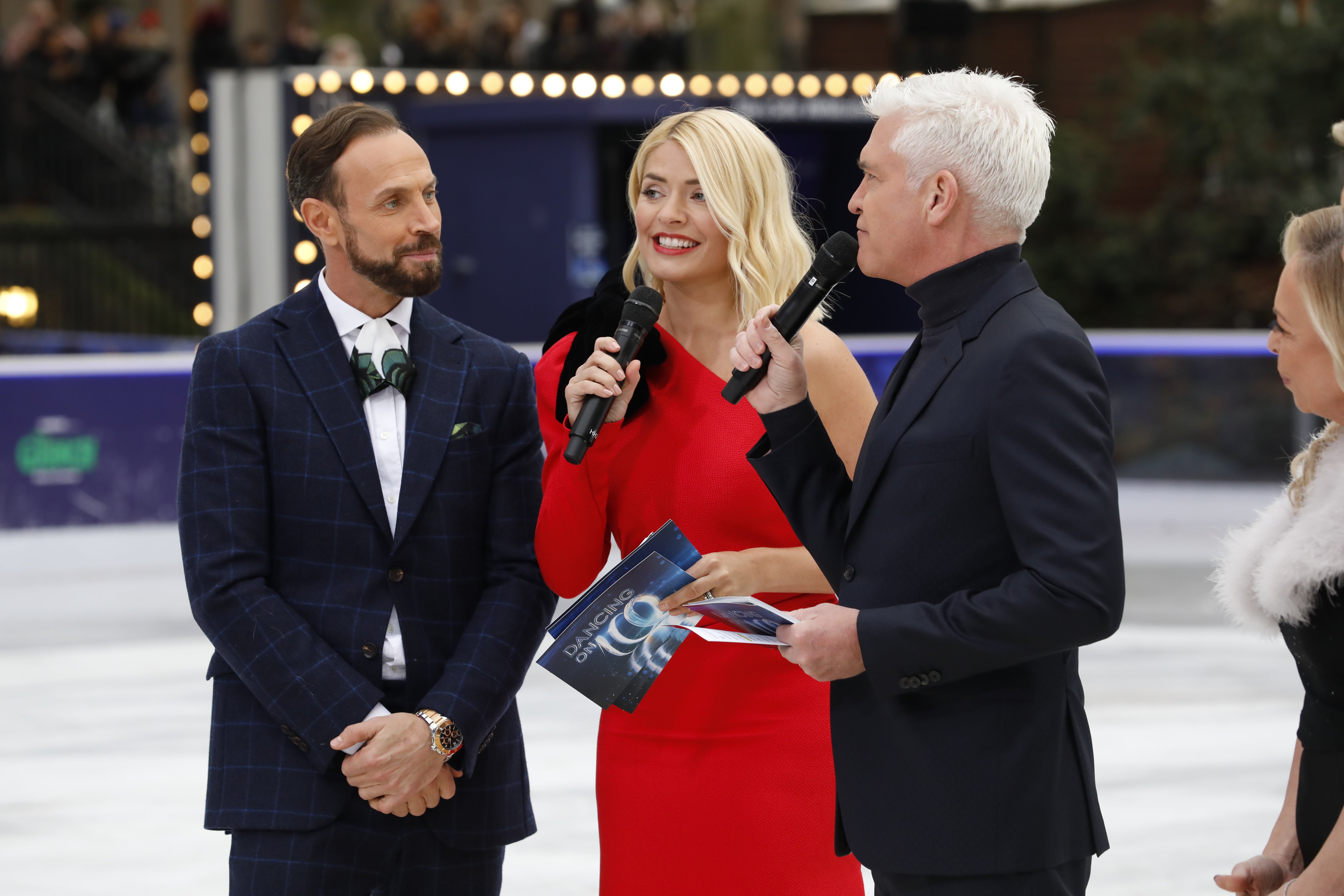 Gardiner (right) with Holly Willoughby and Phillip Schofield in 2018