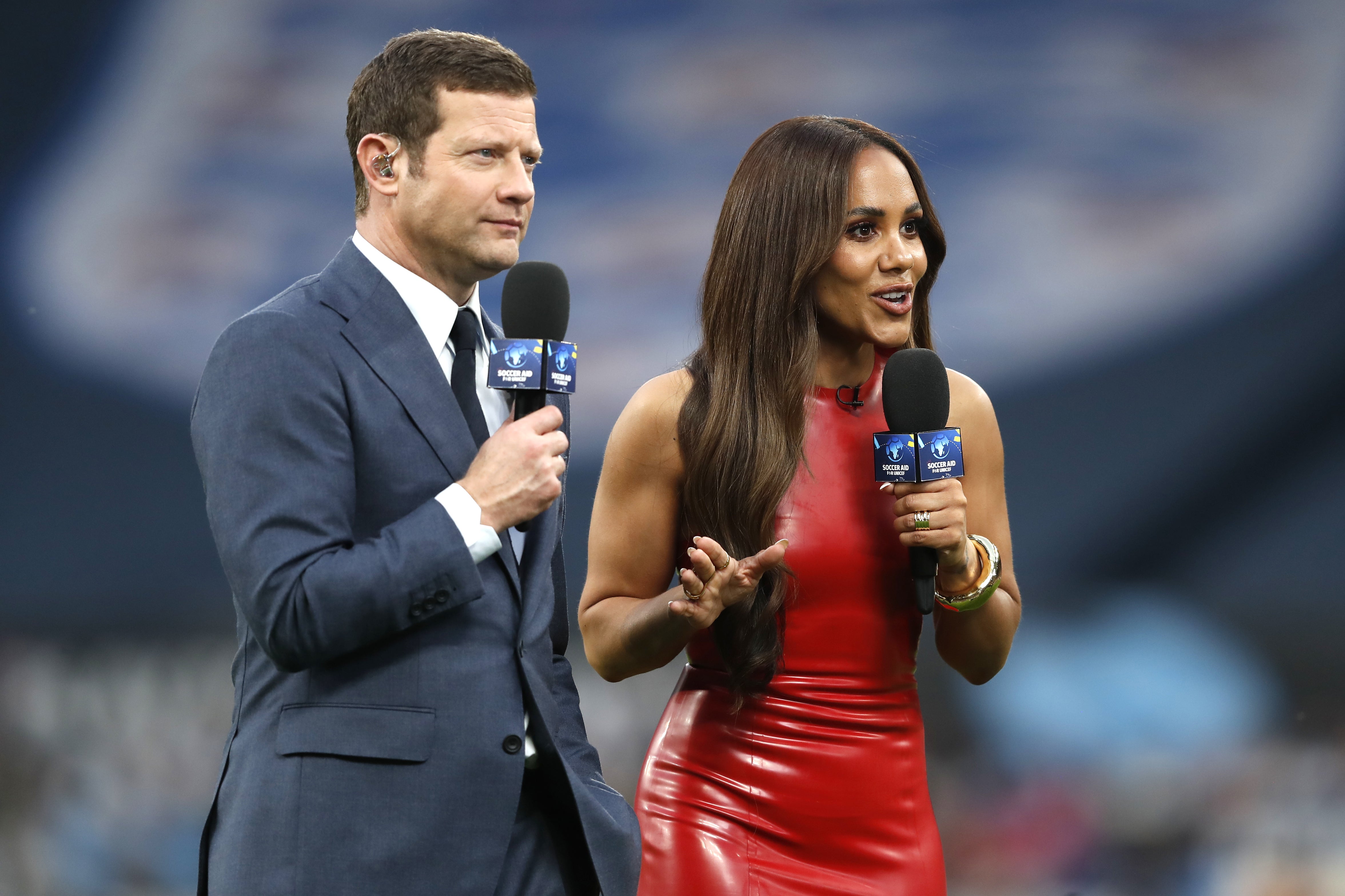 Dermot O'Leary and Alex Scott co-hosting Soccer Aid 2023