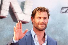 Chris Hemsworth caught with useful Spanish phrase on palm at Extraction film premiere in Madrid