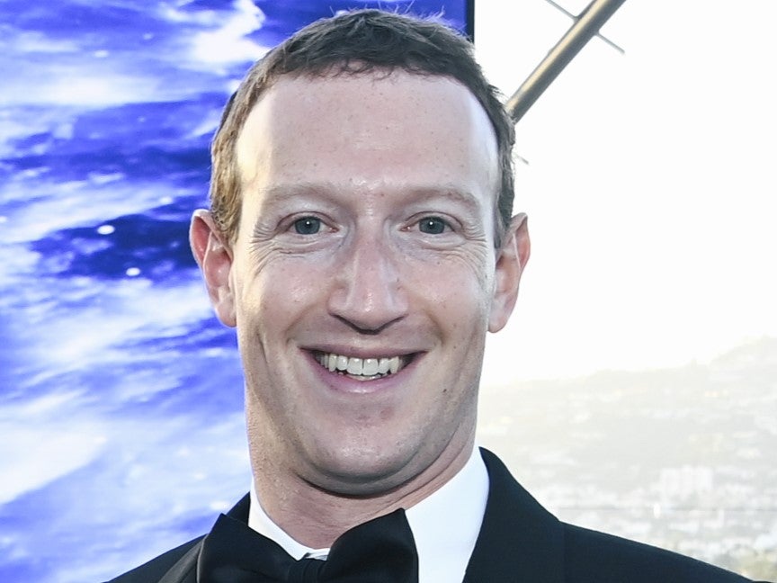 Mark Zuckerberg at the Academy Museum of Motion Pictures on 15 April, 2023 in Los Angeles, California