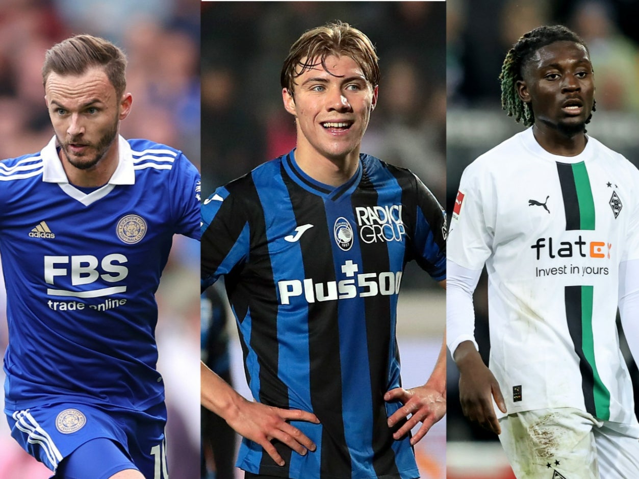 James Maddison, Rasmus Højlund and Manu Kone could be on the move this summer