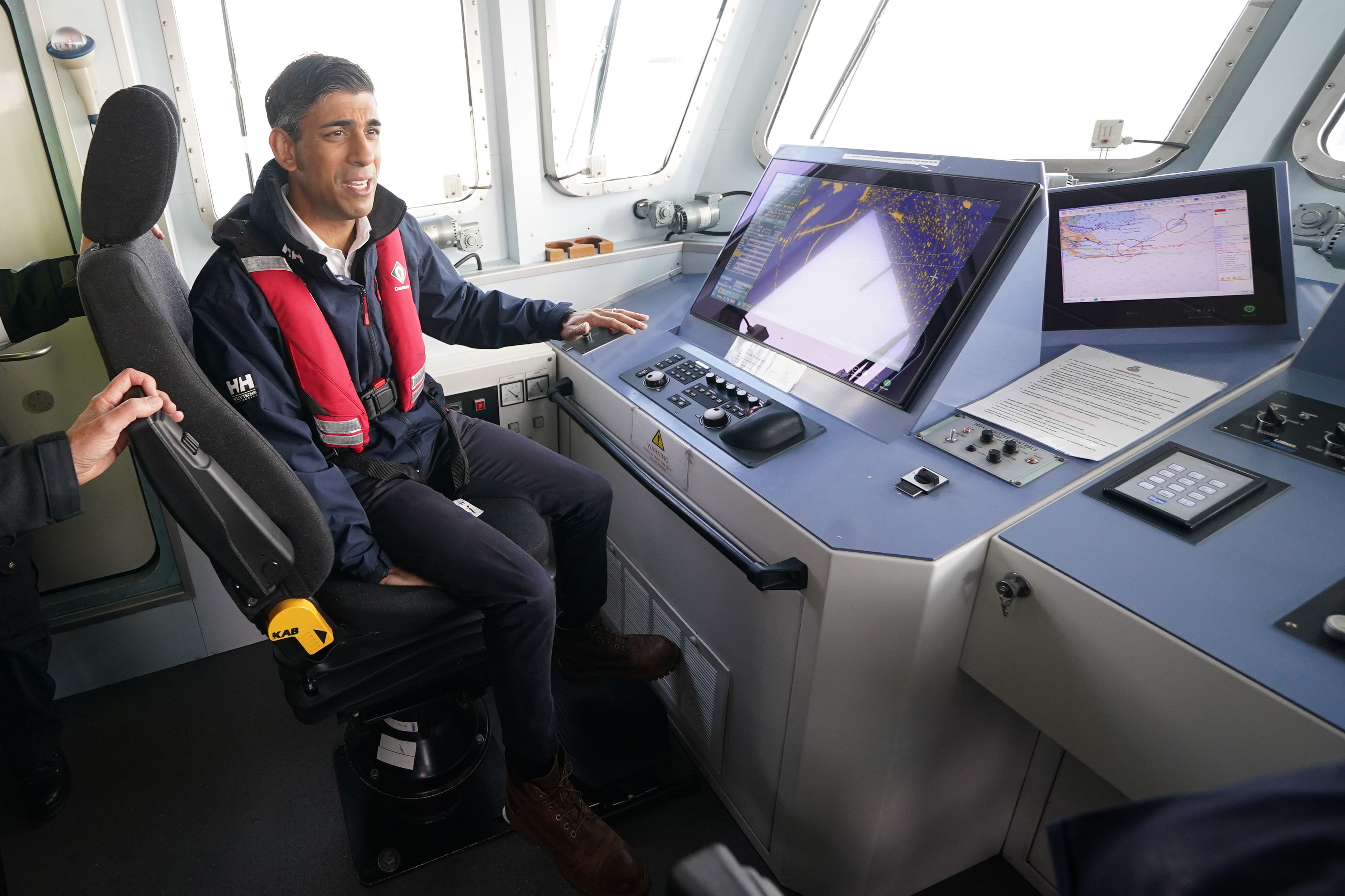 More than 600 people crossed the English Channel in small boats in the highest number on a single day so far this year, new figures show (Yui Mok/PA)