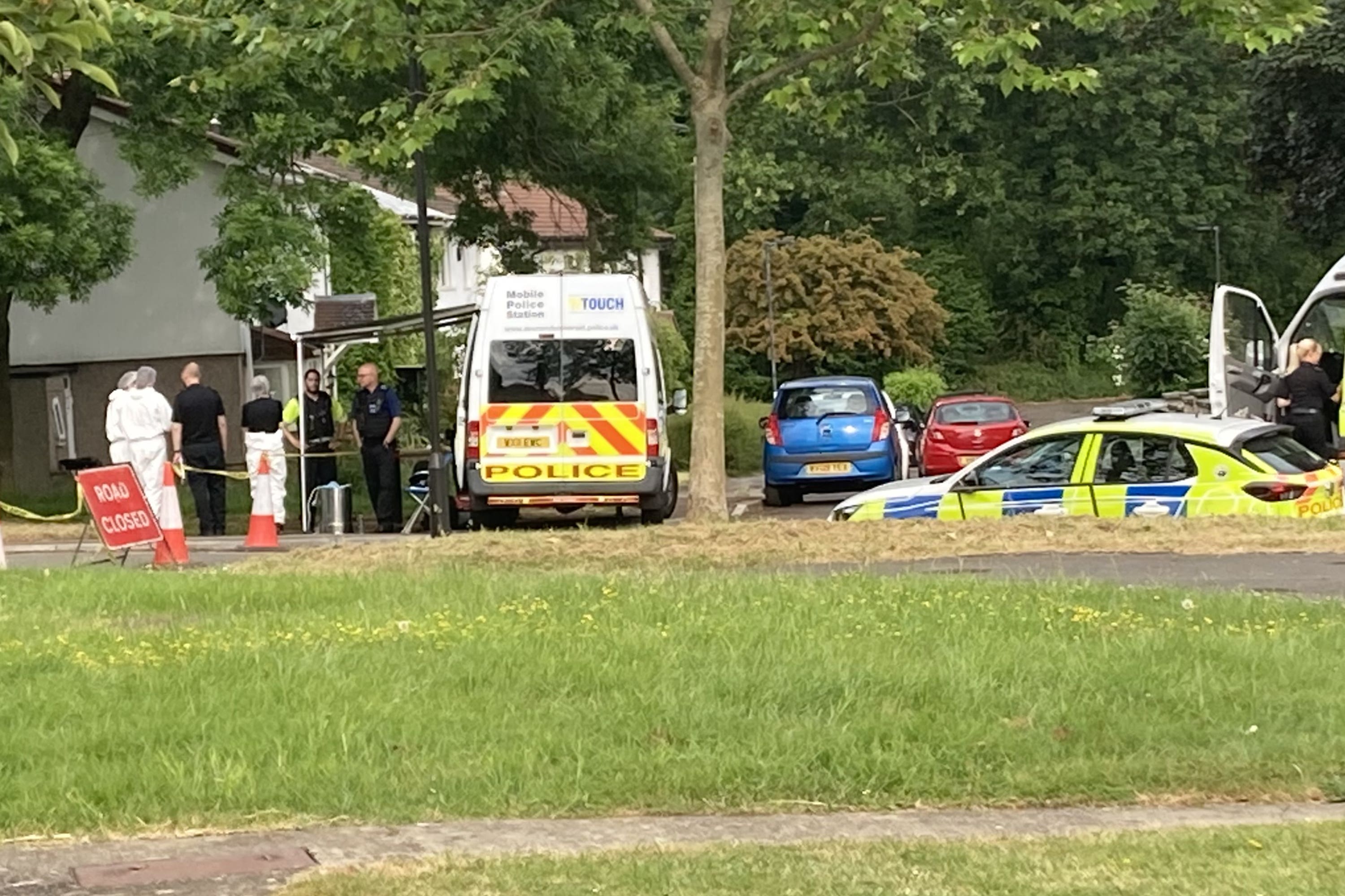 Police work in Eastfield Avenue, Bath (Jordan Reynolds/PA)