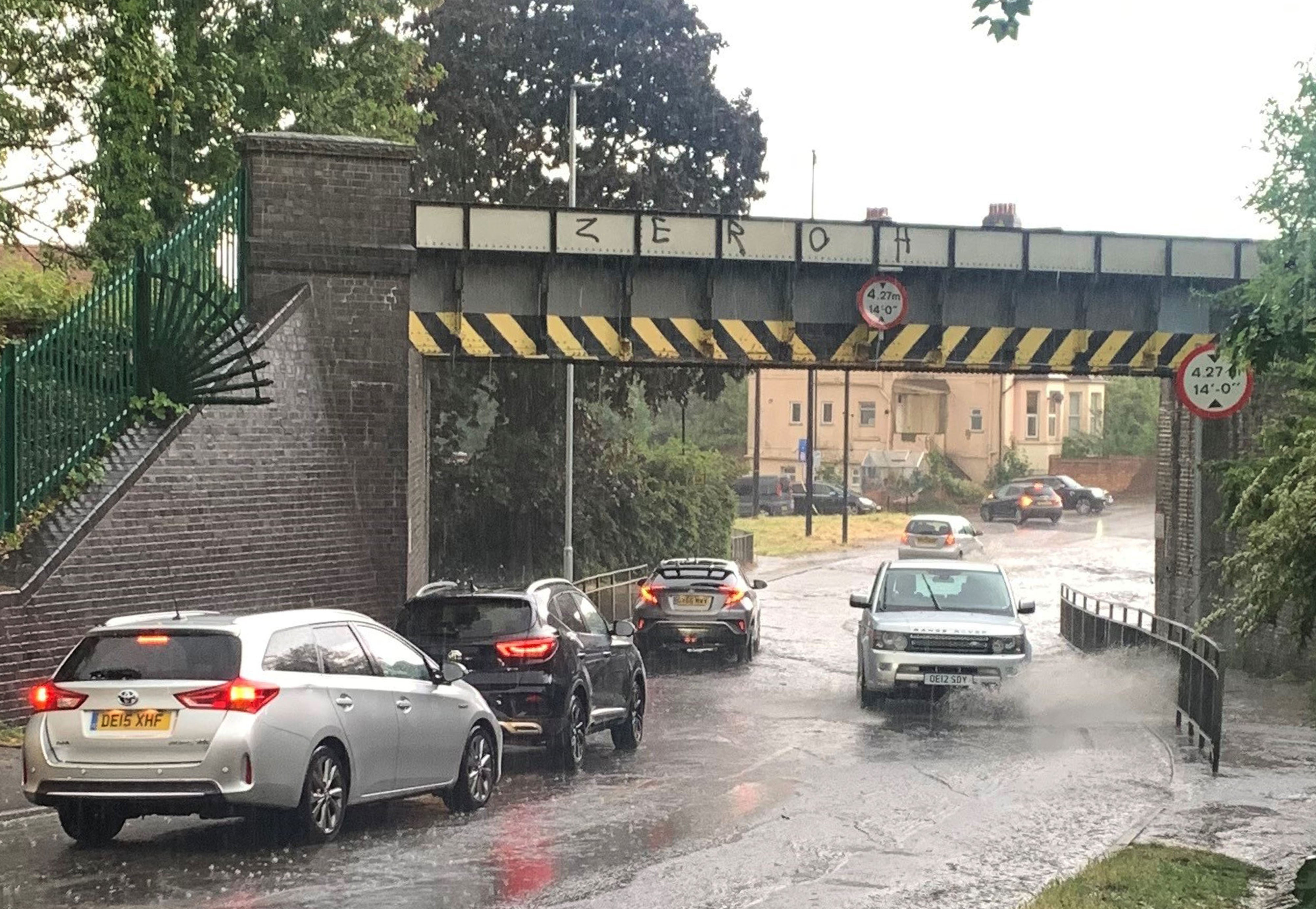 The Met Office has issued an amber thunderstorm warning